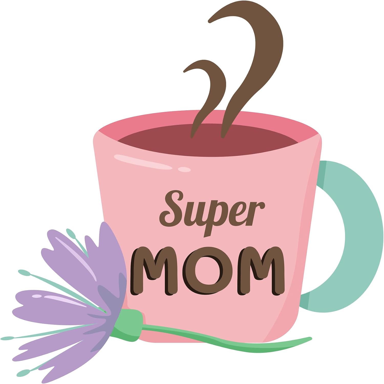 Inspirational Quote "Super mom- Sticker" Motivational Sticker Vinyl Decal Motivation Stickers- 5" Vinyl Sticker Waterproof