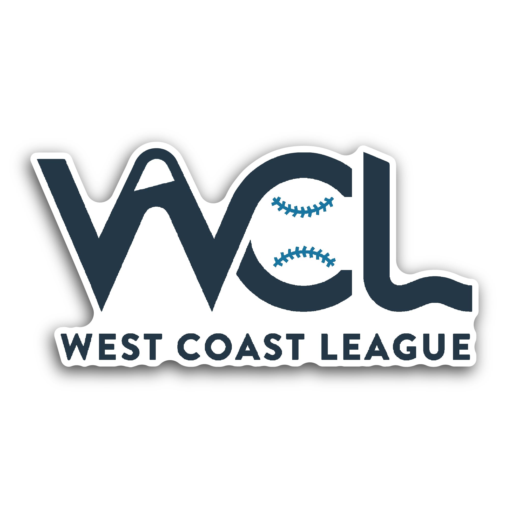 2 (Pieces) 3" and 5" West C0ast League Sticker, Waterproof Vinyl Decals for Many Purpose Like Cars,