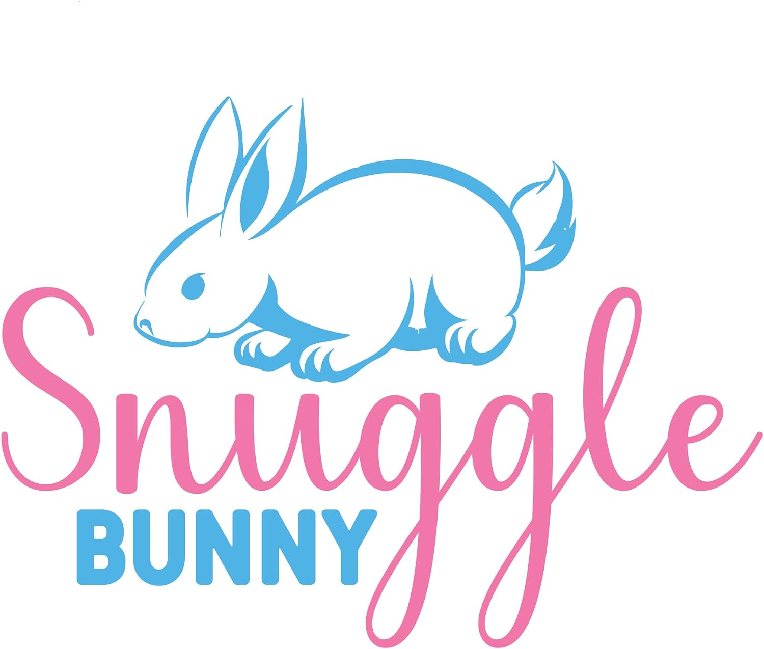 Inspirational Quote "Snuggle Bunny" Motivational Sticker Vinyl Decal Motivation Stickers- 5" Vinyl Sticker Waterproof