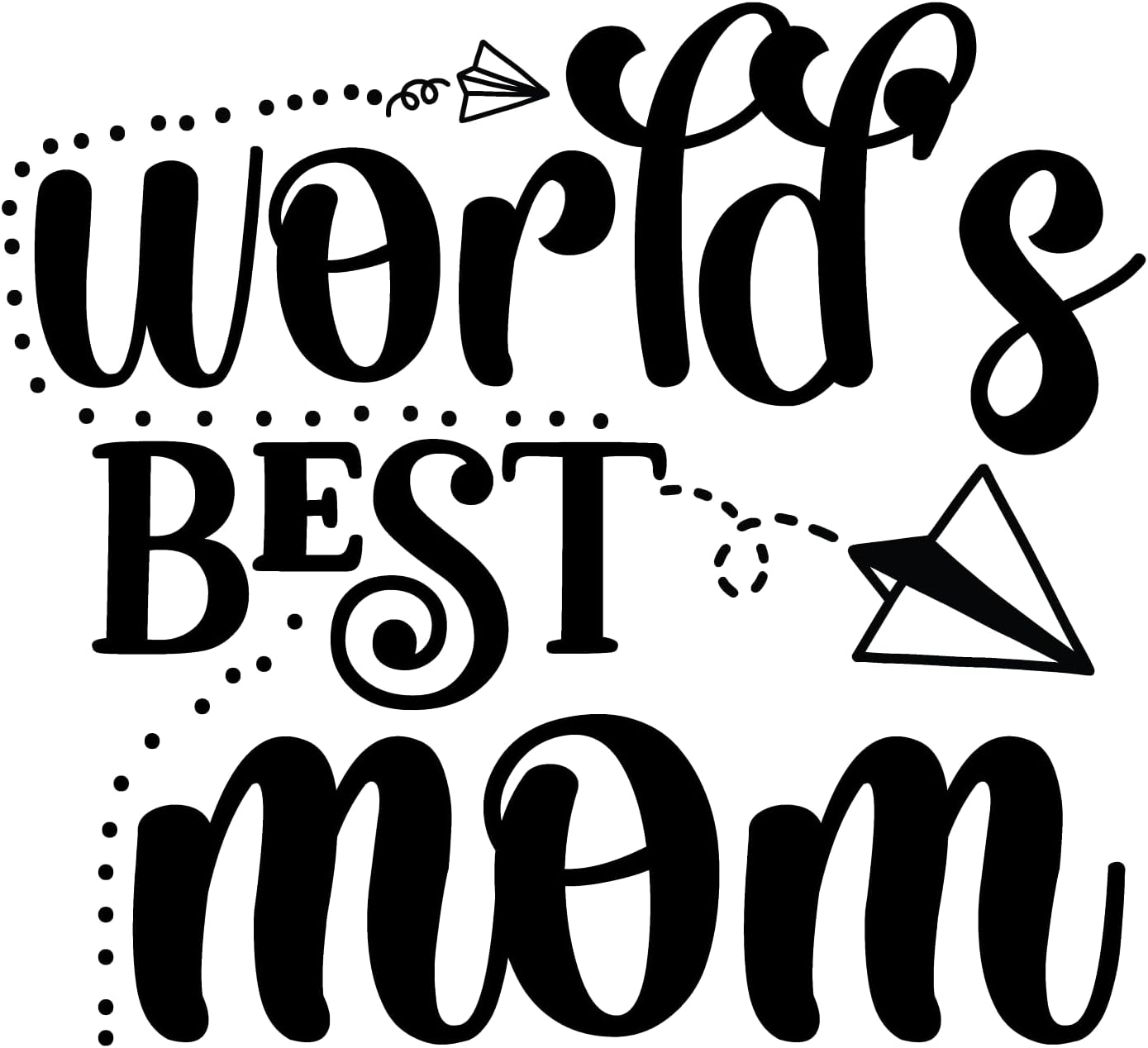 Inspirational Quote "World's Best Mom" Motivational Sticker Vinyl Decal Motivation Stickers- 5" Vinyl Sticker Waterproof