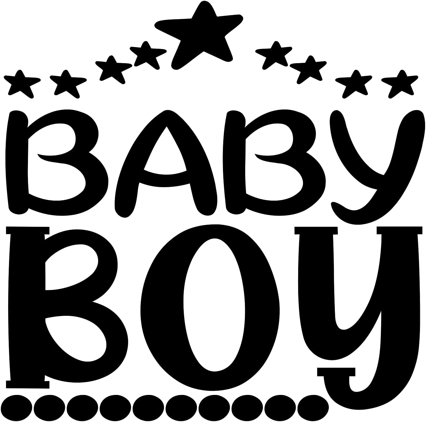 Inspirational Quote Baby Boy Motivational Sticker Vinyl Decal Motivation Stickers- 5" Vinyl Sticker Waterproof