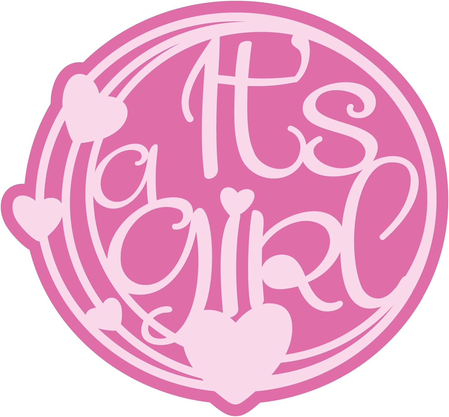 Inspirational Quote It's A Girl Motivational Sticker Vinyl Decal Motivation Stickers- 5" Vinyl Sticker Waterproof