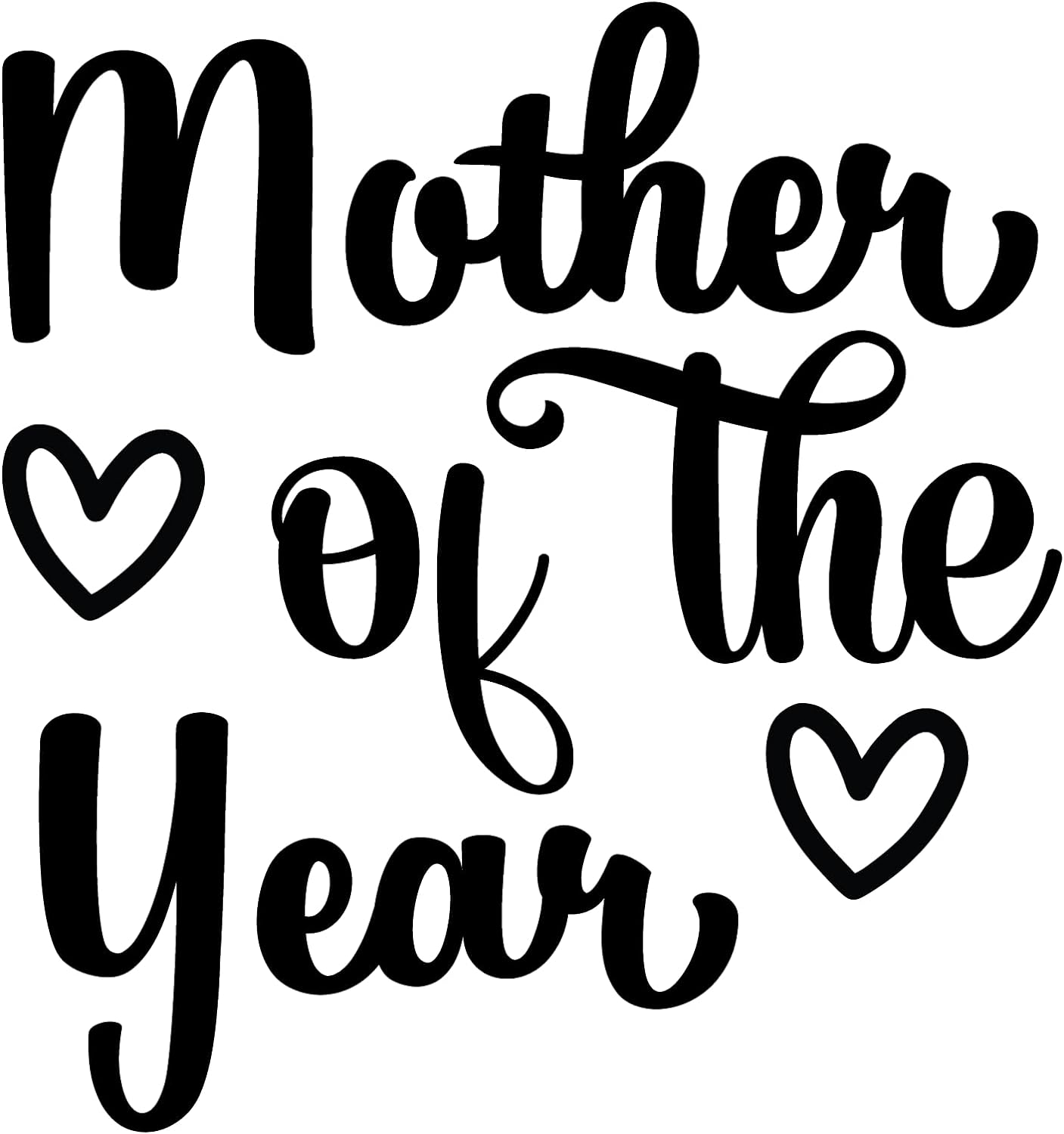 Inspirational Quote "Mother of The Year" Motivational Sticker Vinyl Decal Motivation Stickers- 5" Vinyl Sticker Waterproof