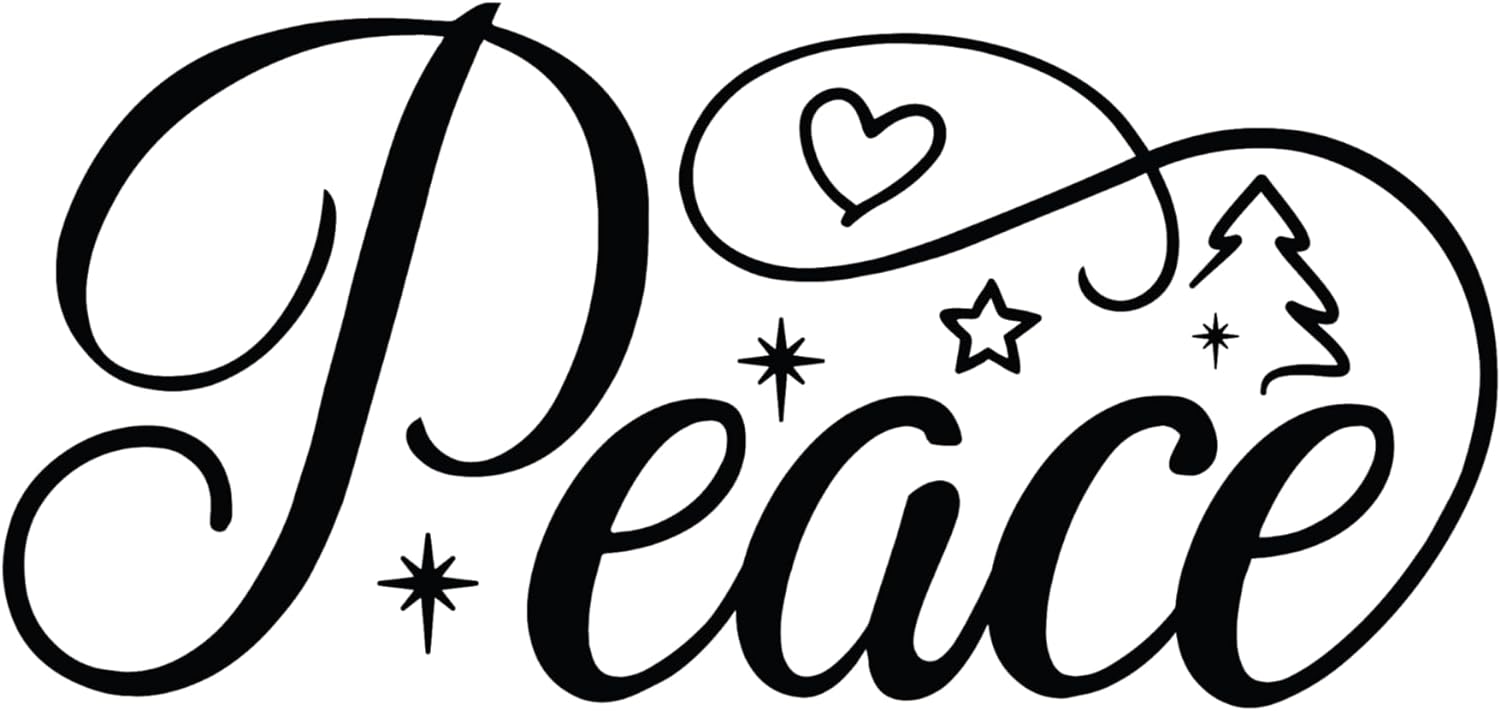 Inspirational Quote Peace Motivational Sticker Vinyl Decal Motivation Stickers- 5" Vinyl Sticker Waterproof