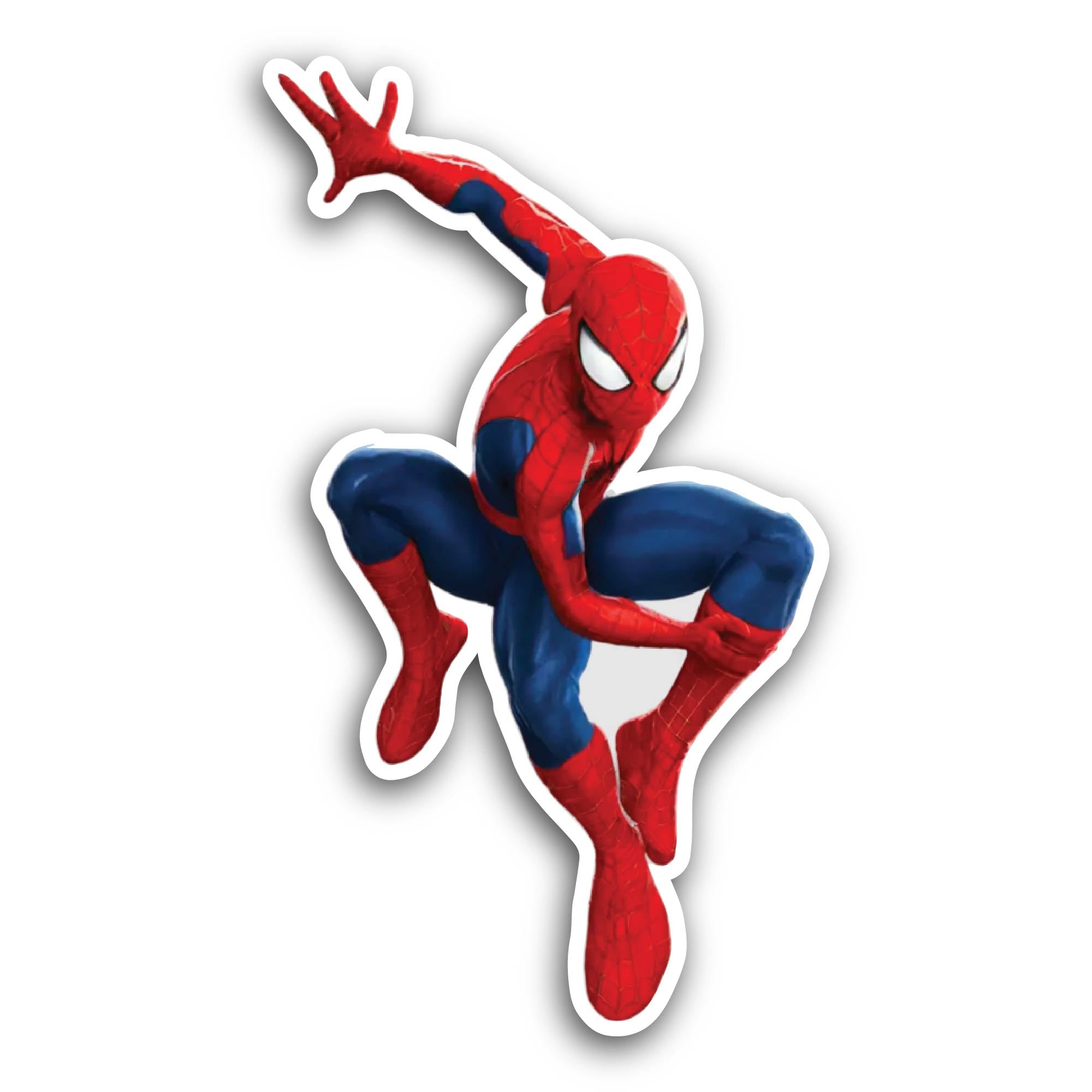 2 (Pieces) 3" and 5" S P I D E R M A N Sticker, Waterproof Vinyl Decals for Many Purpose Like Cars,