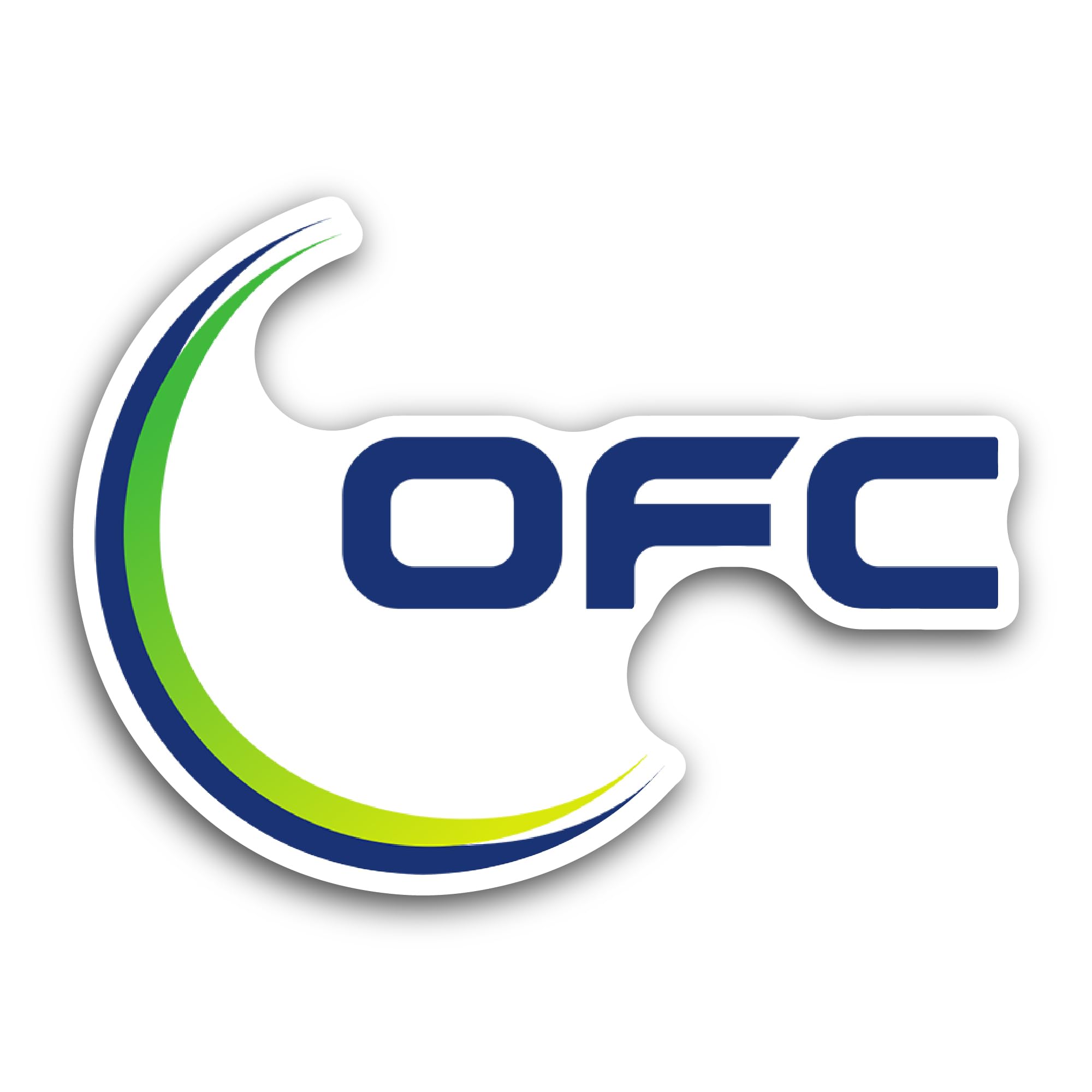 2 (Pieces) 3" and 5" OFCSticker, Waterproof Vinyl Decals for Many Purpose Like Cars, Trucks, Laptops