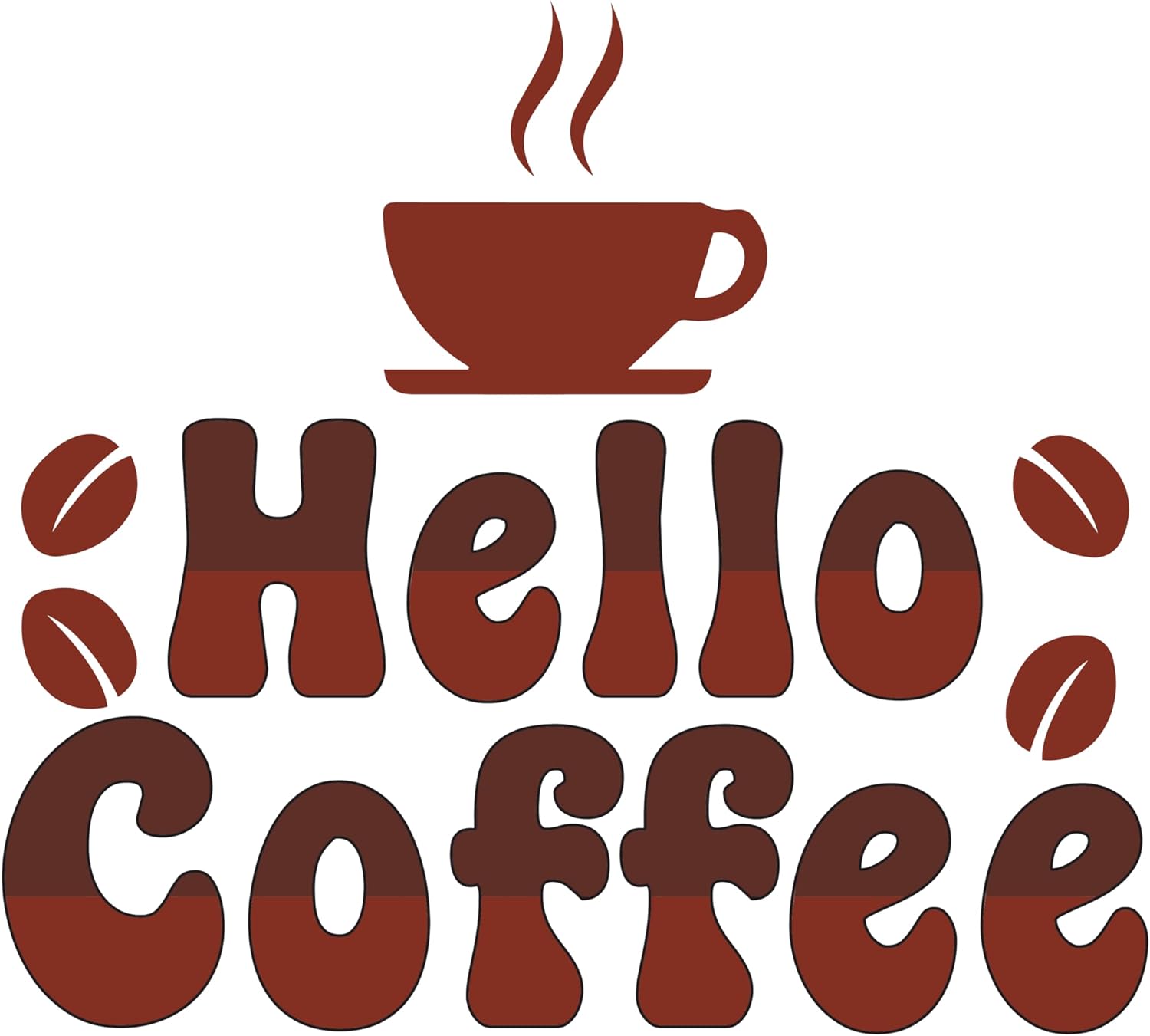 Inspirational Quote "Hello Coffee, Sticker" Motivational Sticker Vinyl Decal Motivation Stickers- 5" Vinyl Sticker Waterproof