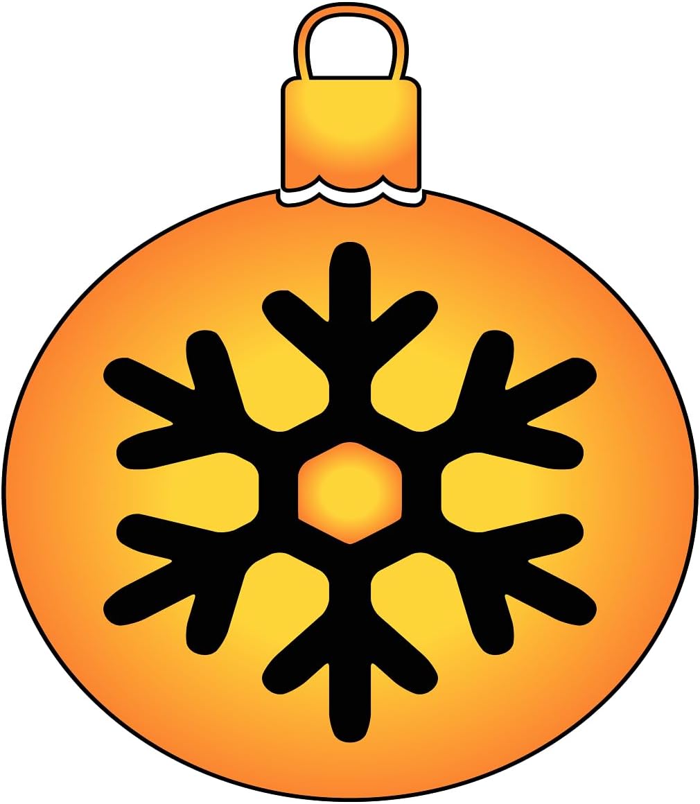 Inspirational Quote Ball Christmas with Snowflake Motivational Sticker Vinyl Decal Motivation Stickers- 5" Vinyl Sticker Waterproof