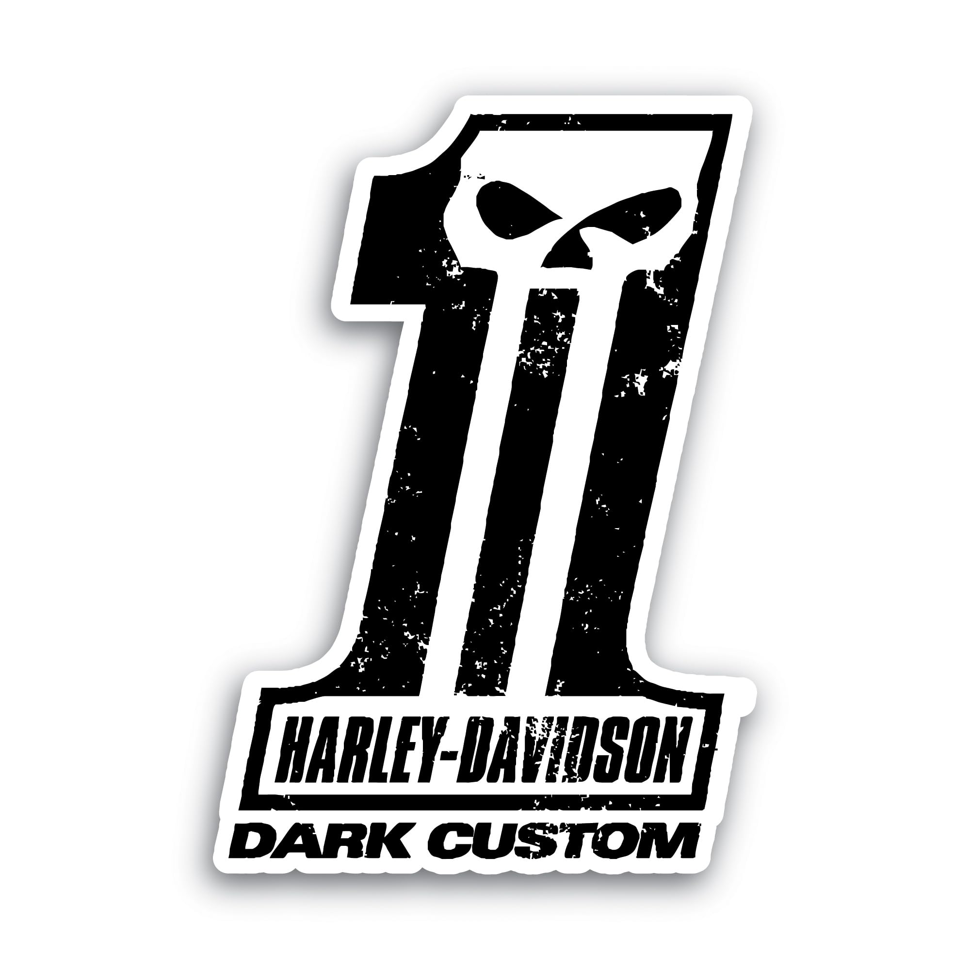 2 (Pieces) 3" and 5" Dark Custom Sticker, Waterproof Vinyl Decals for Many Purpose Like Cars, Trucks