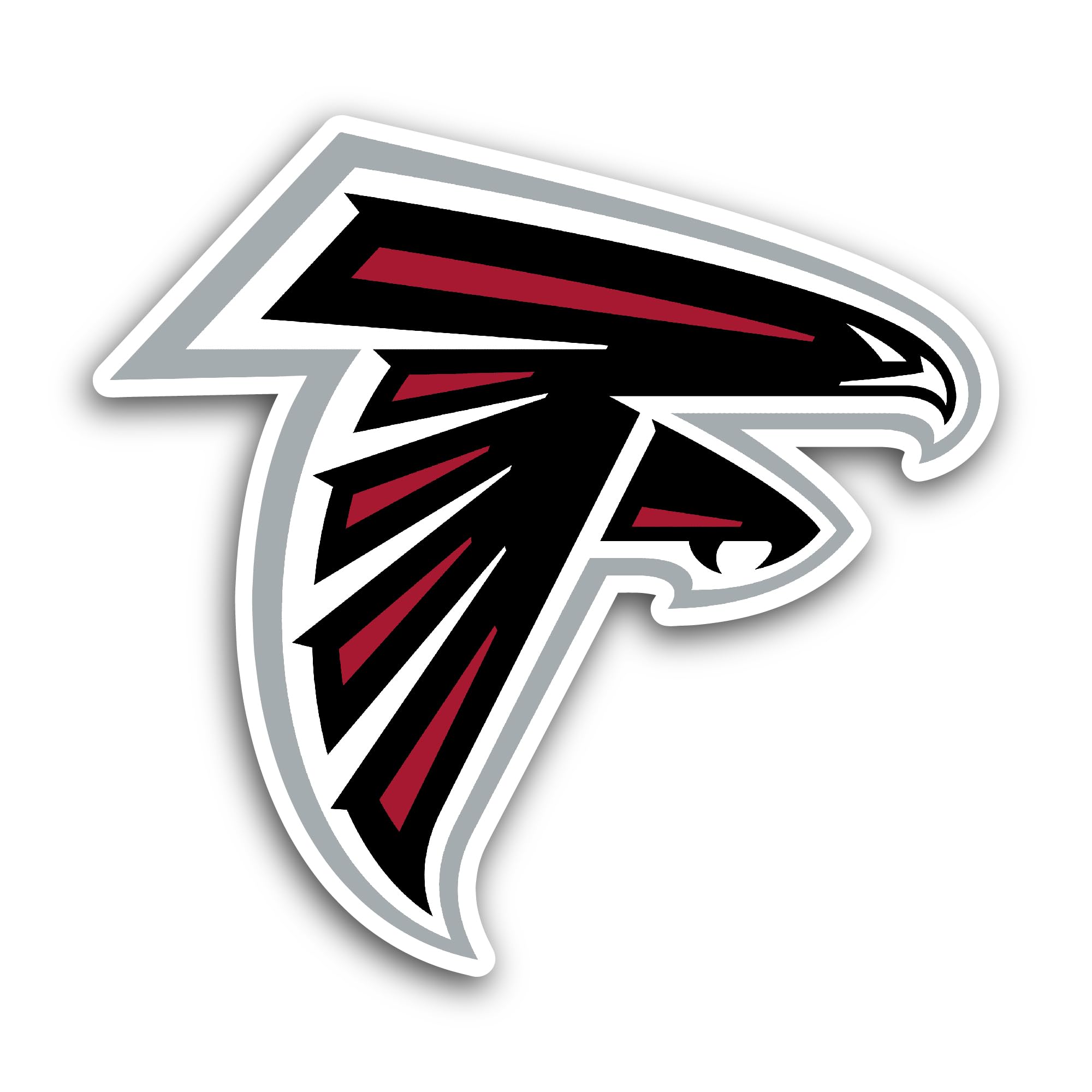 2 (Pieces) 3" and 5" ATL@nta Falcons Decal Sticker, Waterproof Vinyl Decals for Many Purpose Like Ca