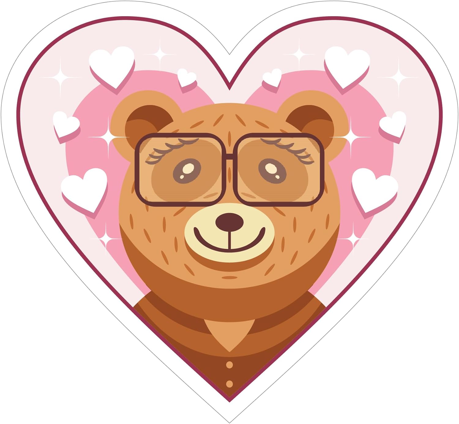 Inspirational Quote Heart Welding A Cute Teddy Bear Motivational Sticker Vinyl Decal Motivation Stickers- 5" Vinyl Sticker Waterproof