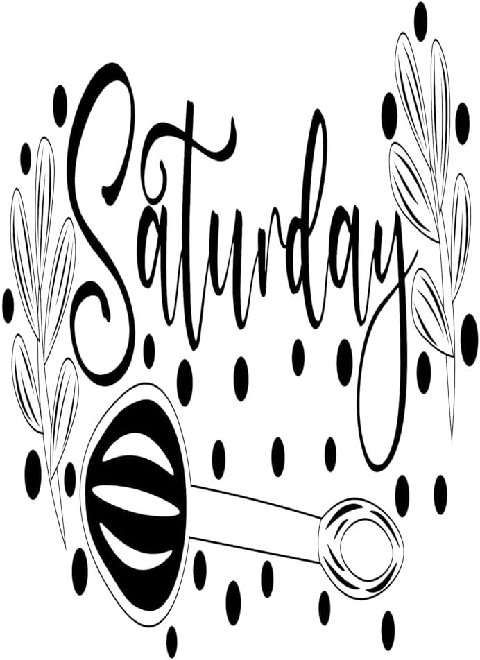 Inspirational Quote Saturday Spoon Sticker Motivational Sticker Vinyl Decal Motivation Stickers- 5" Vinyl Sticker Waterproof