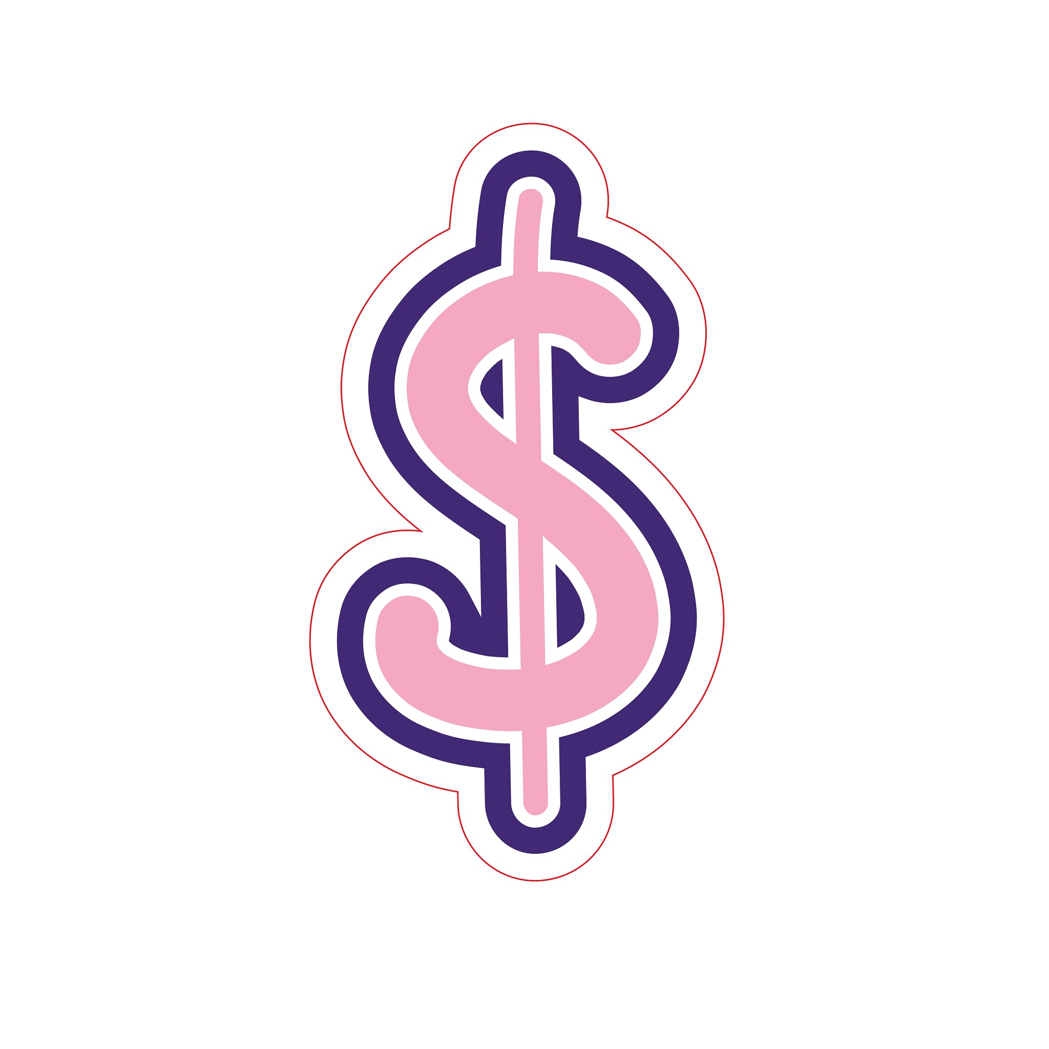 Inspirational Quote - Dollar Sign Motivational Sticker Vinyl Decal Motivation Stickers - 5" Vinyl St