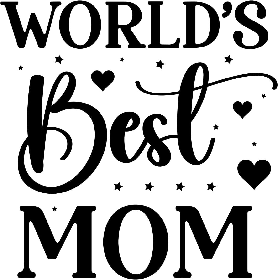 Inspirational Quote "World's Best mom Stock" Motivational Sticker Vinyl Decal Motivation Stickers- 5" Vinyl Sticker Waterproof
