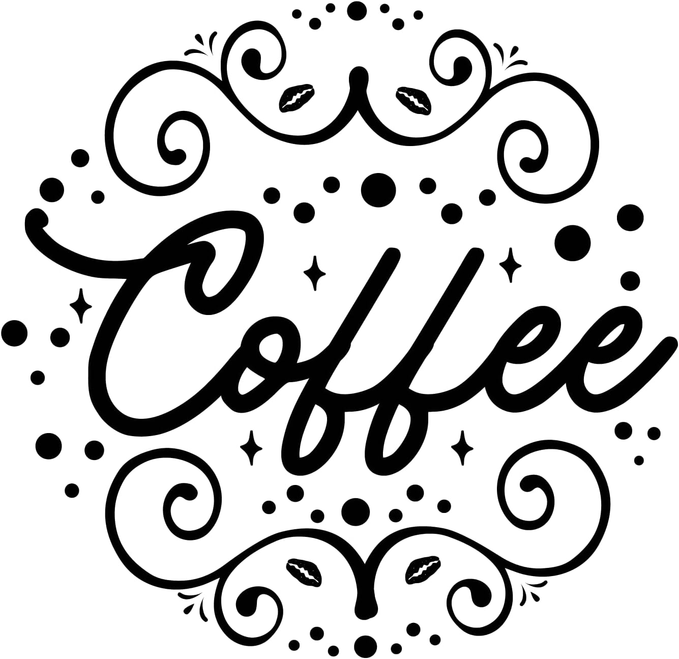 Inspirational Quote "Coffee" Motivational Sticker Vinyl Decal Motivation Stickers- 5" Vinyl Sticker Waterproof