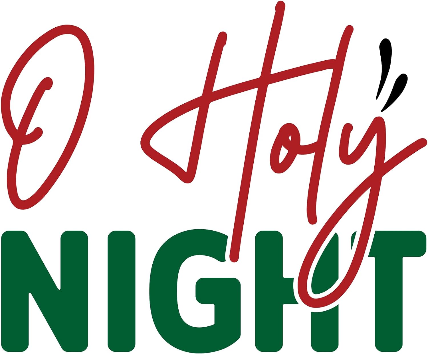 Inspirational Quote O Holly Night Motivational Sticker Vinyl Decal Motivation Stickers- 5" Vinyl Sticker Waterproof