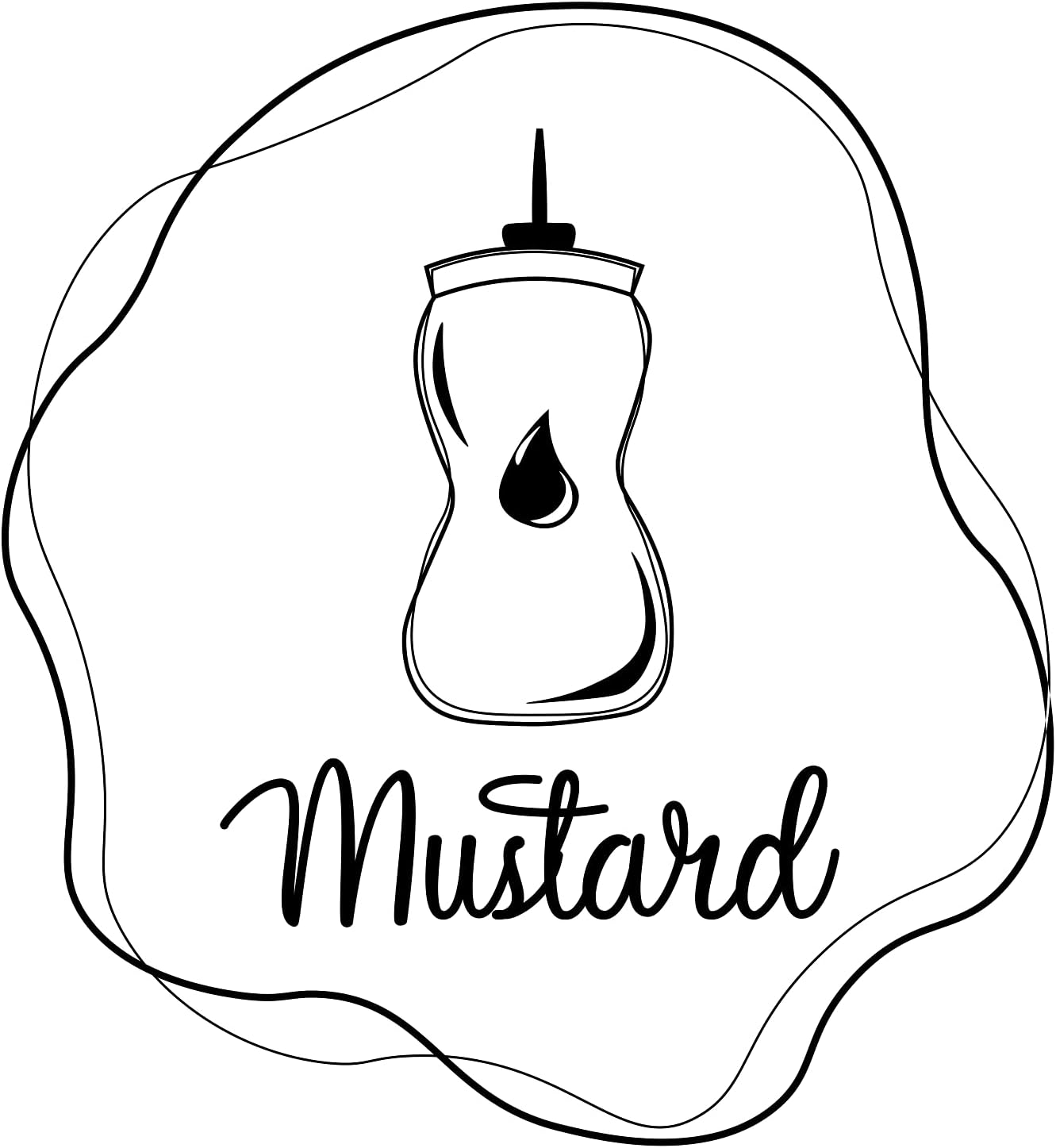 Inspirational Quote Mustard, Pretty Stickers Motivational Sticker Vinyl Decal Motivation Stickers- 5" Vinyl Sticker Waterproof