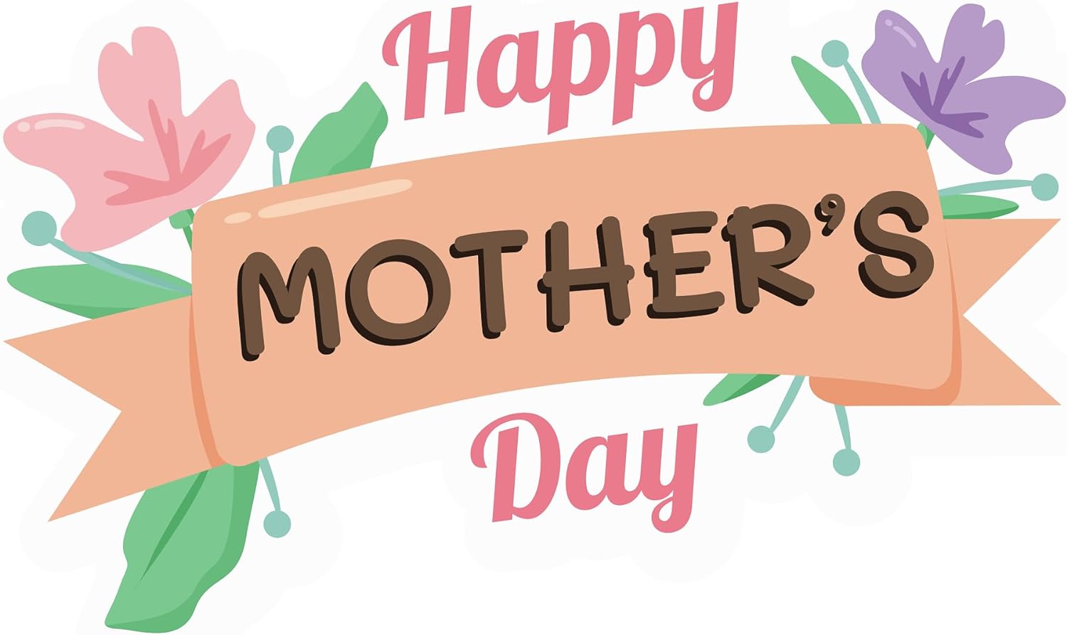 Inspirational Quote "Happy Mother's Day Sticker." Motivational Sticker Vinyl Decal Motivation Stickers- 5" Vinyl Sticker Waterproof