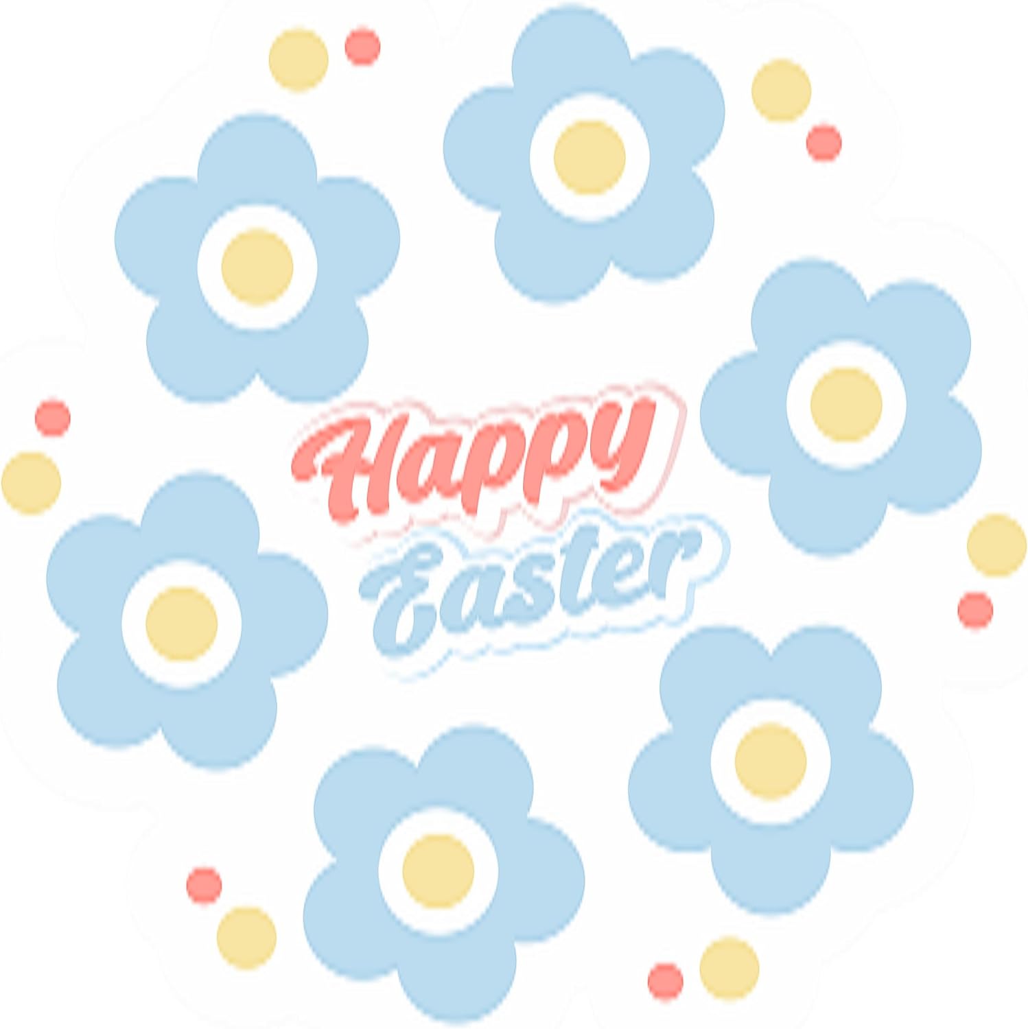 Inspirational Quote "Happy Easter" Motivational Sticker Vinyl Decal Motivation Stickers- 5" Vinyl Sticker Waterproof