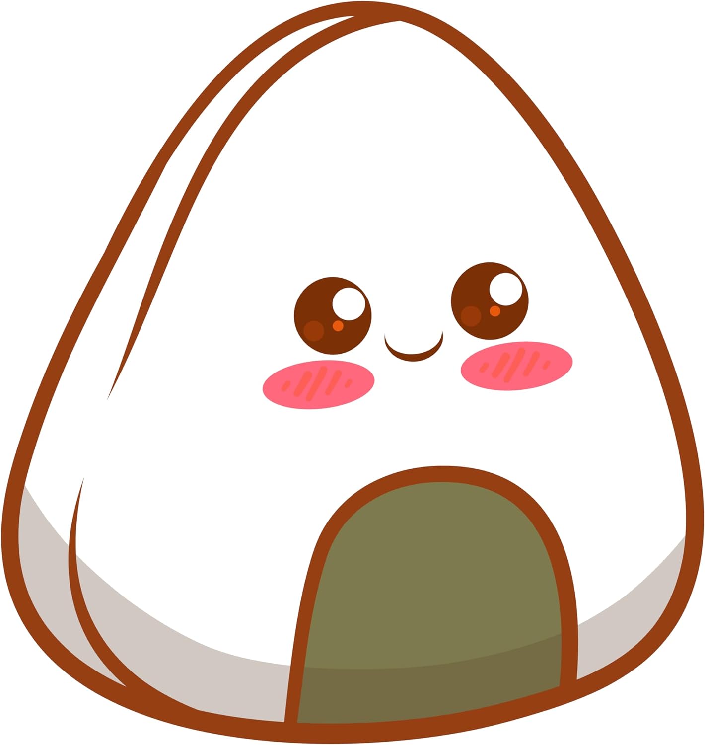 Inspirational Quote Onigiri Food Motivational Sticker Vinyl Decal Motivation Stickers- 5" Vinyl Sticker Waterproof