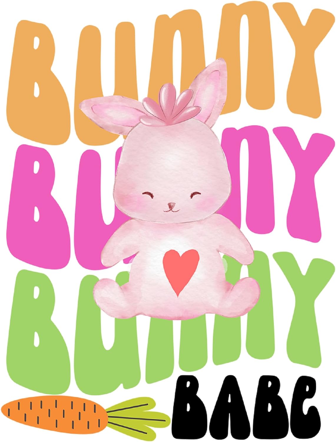 Inspirational Quote "Bunny Bunny Bunny Babe" Motivational Sticker Vinyl Decal Motivation Stickers- 5" Vinyl Sticker Waterproof