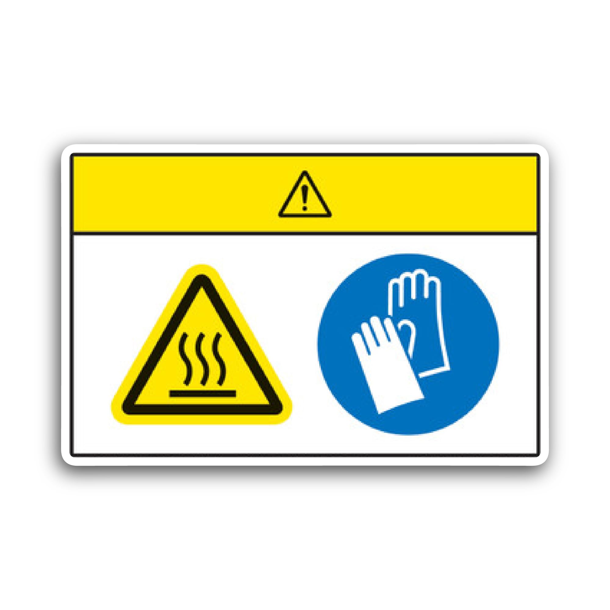 2 (Pieces) 3" and 5" Creative Safety Supply Sticker, Waterproof Vinyl Decals for Many Purpose Like C