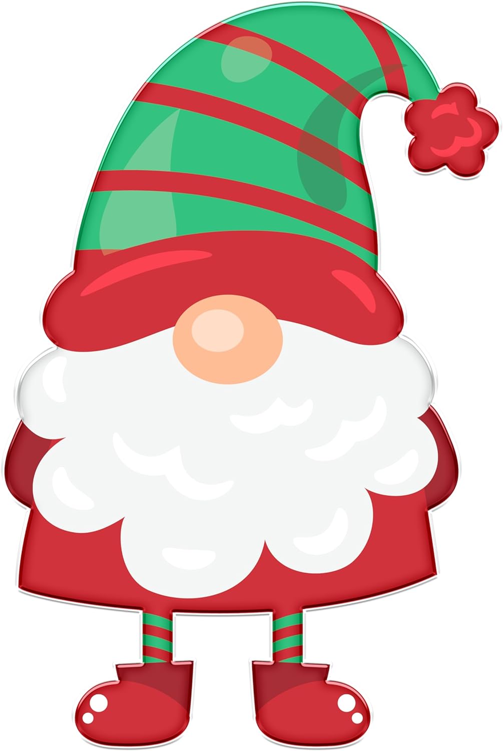 Inspirational Quote Santa Flower Hat Motivational Sticker Vinyl Decal Motivation Stickers- 5" Vinyl Sticker Waterproof