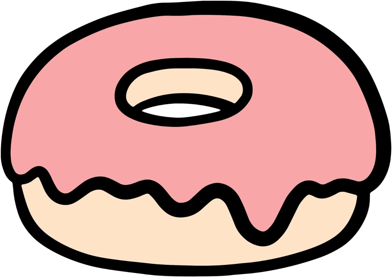 Inspirational Quote Pink Donut Sticker- Motivational Sticker Vinyl Decal Motivation Stickers- 5" Vinyl Sticker Waterproof