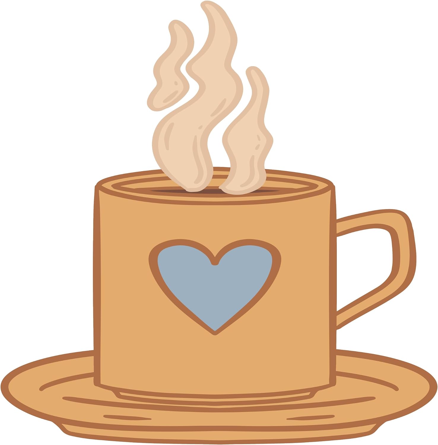 Inspirational Quote "Hot Tea with Heart" Motivational Sticker Vinyl Decal Motivation Stickers- 5" Vinyl Sticker Waterproof