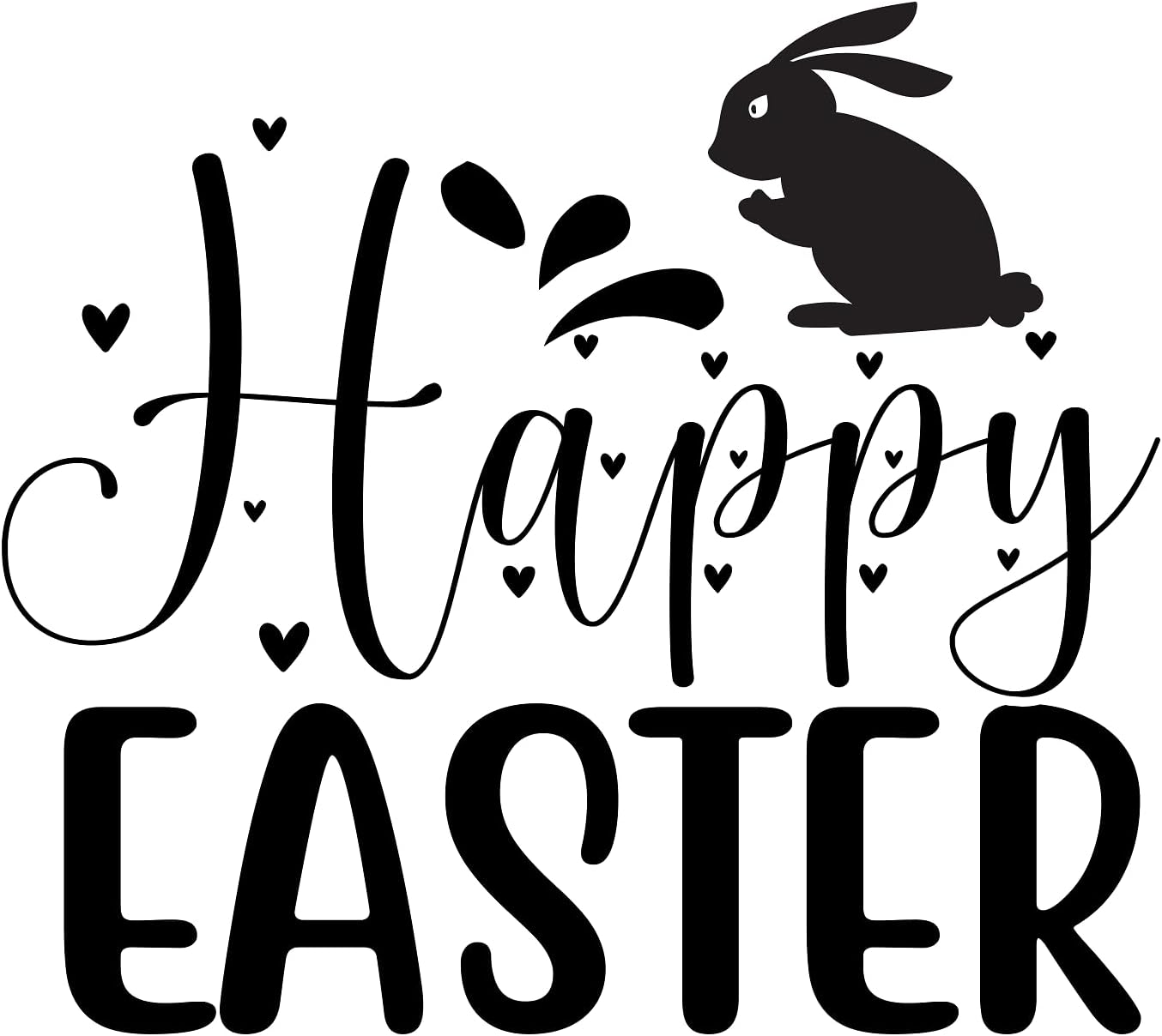 Inspirational Quote "Happy Easter" Motivational Sticker Vinyl Decal Motivation Stickers- 5" Vinyl Sticker Waterproof