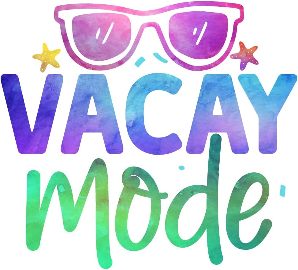 Inspirational Quote "Vacay Mode" Motivational Sticker Vinyl Decal Motivation Stickers- 5" Vinyl Sticker Waterproof