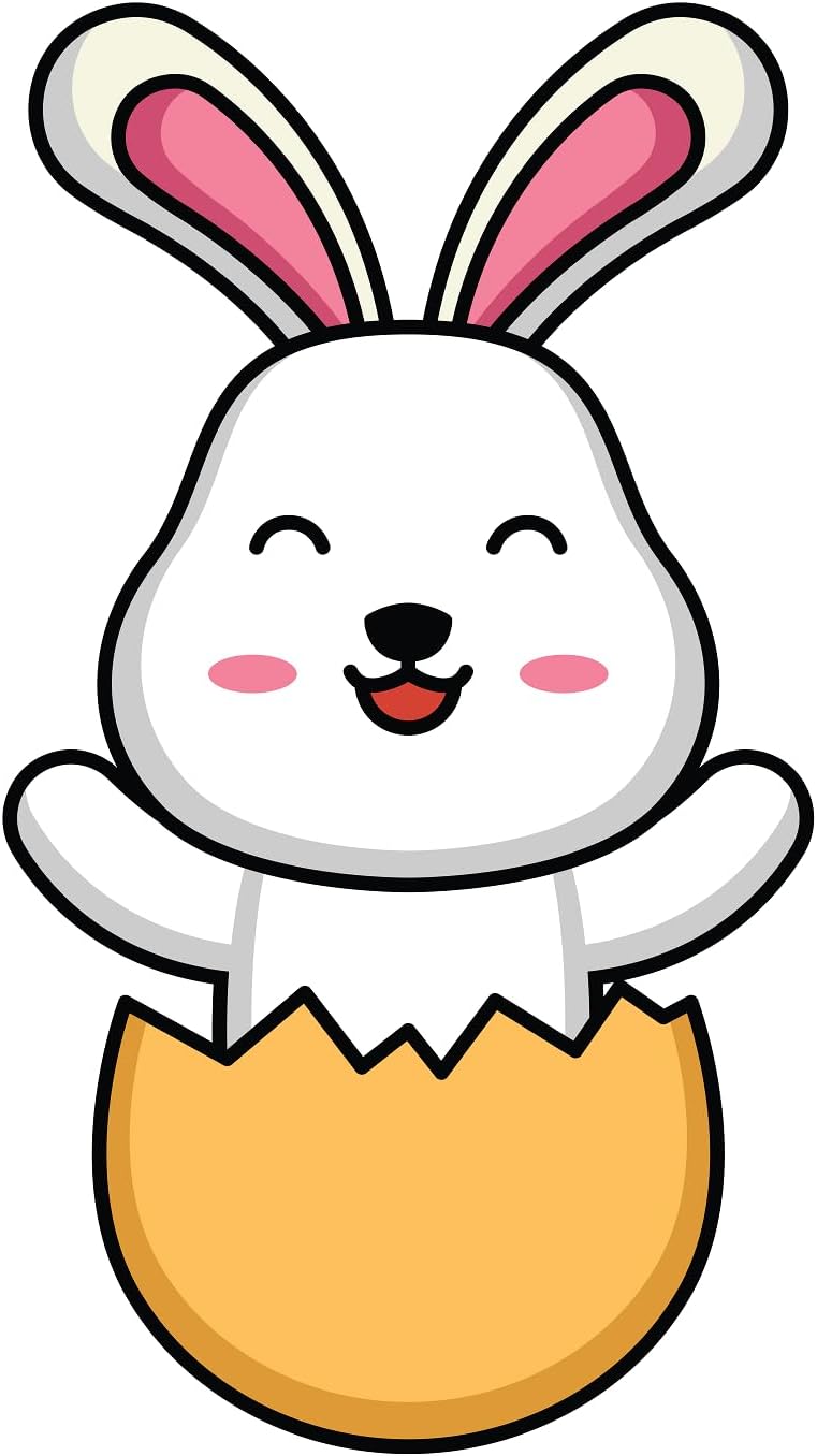 Inspirational Quote "Cute Rabbit Sticker" Motivational Sticker Vinyl Decal Motivation Stickers- 5" Vinyl Sticker Waterproof
