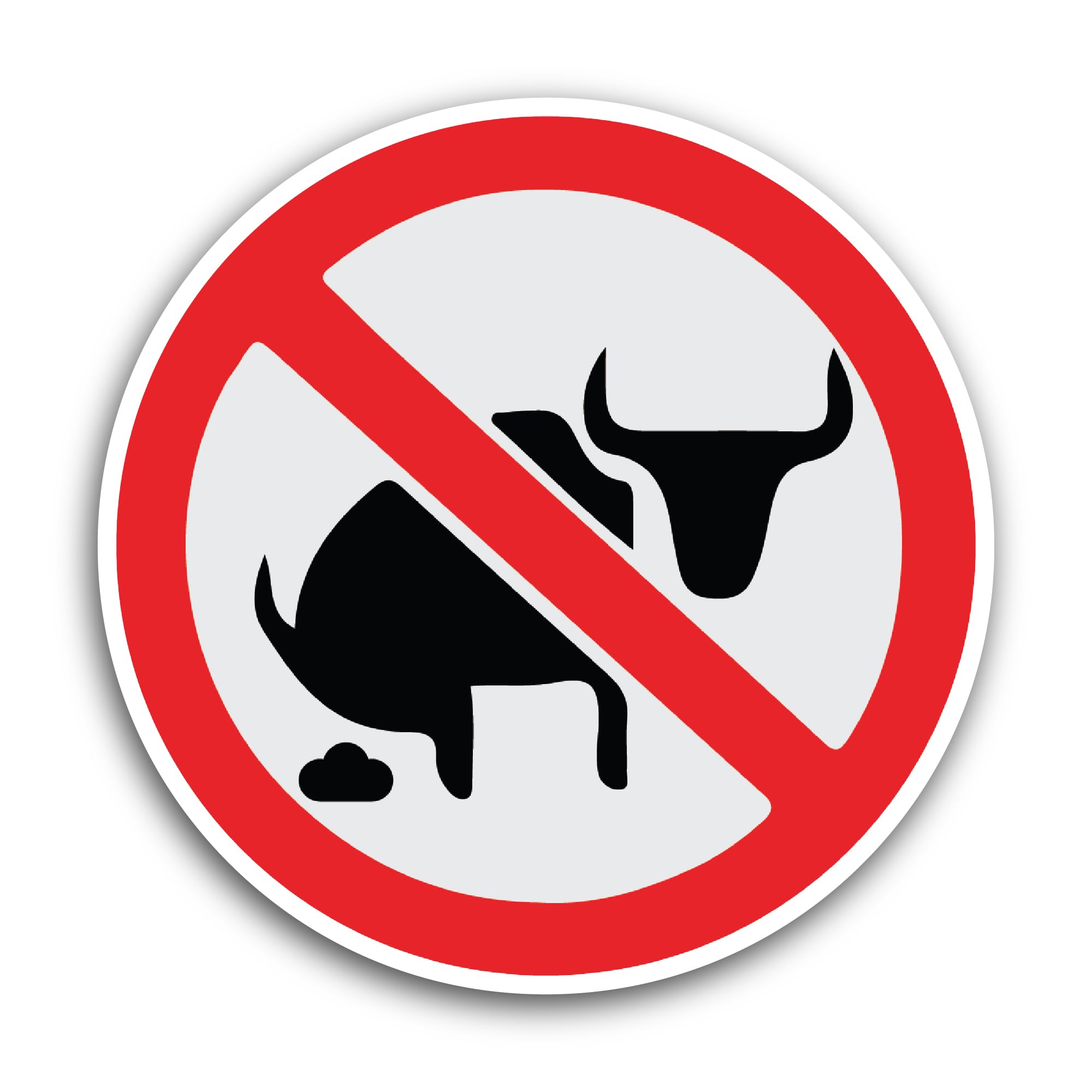2 (Pieces) 3" and 5" Do Not Sign with Bull Sticker, Waterproof Vinyl Decals for Many Purpose Like Ca