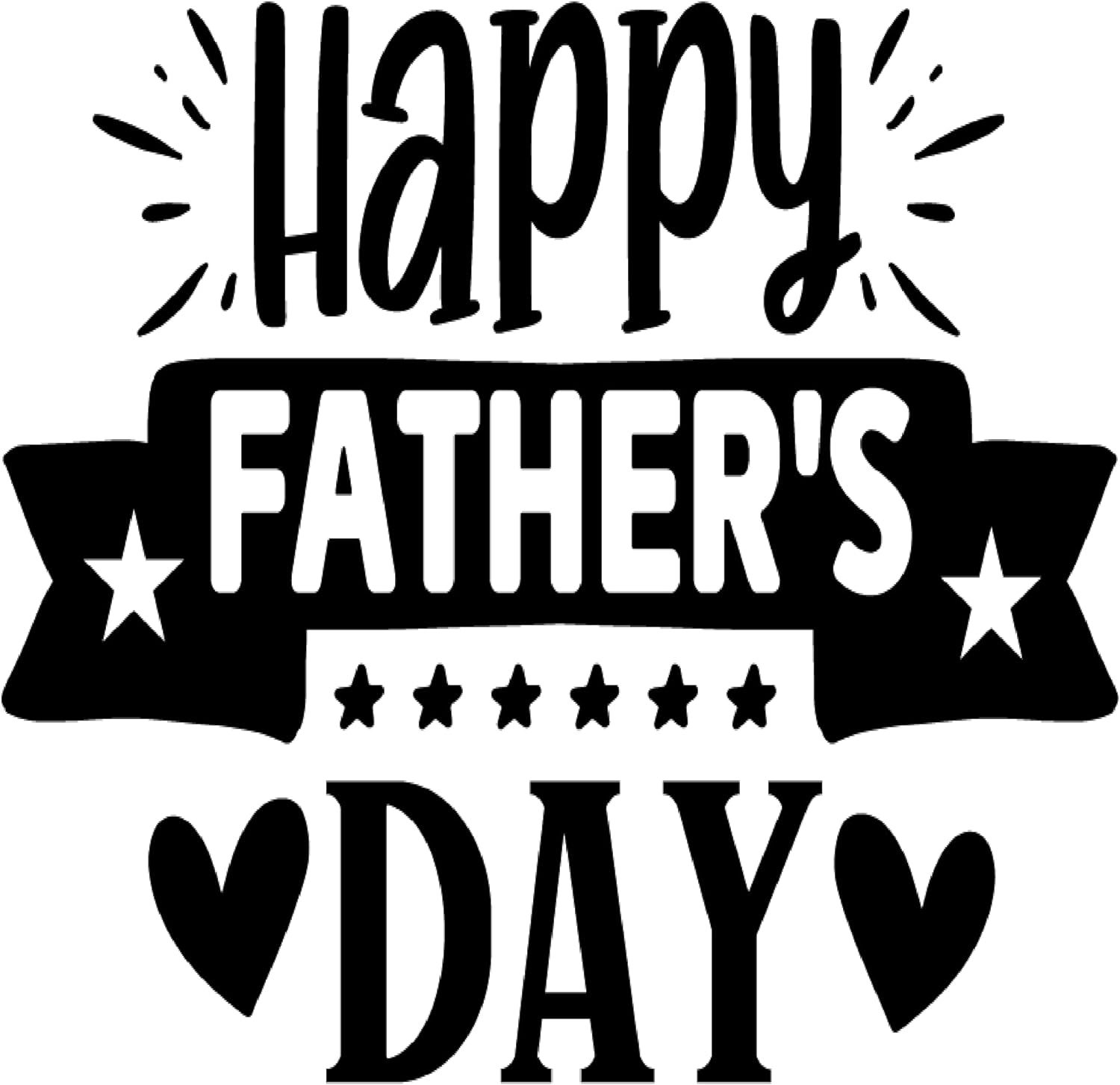 Inspirational Quote "Happy Father's Day, Stickers" Motivational Sticker Vinyl Decal Motivation Stickers- 5" Vinyl Sticker Waterproof