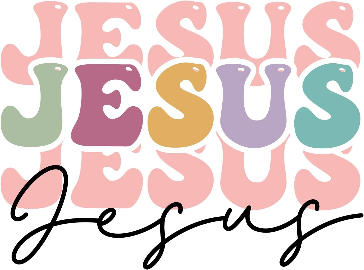 Inspirational Quote "Jesus, Gift" Motivational Sticker Vinyl Decal Motivation Stickers- 5" Vinyl Sticker Waterproof