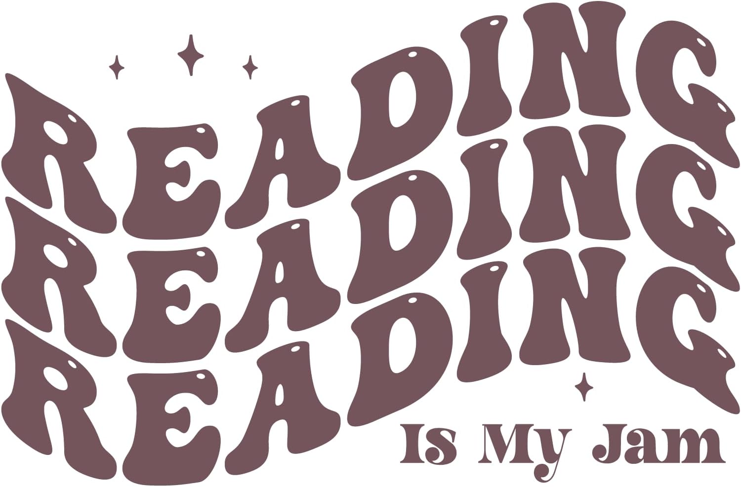 Inspirational Quote Reading Is My Jam Motivational Sticker Vinyl Decal Motivation Stickers- 5" Vinyl Sticker Waterproof