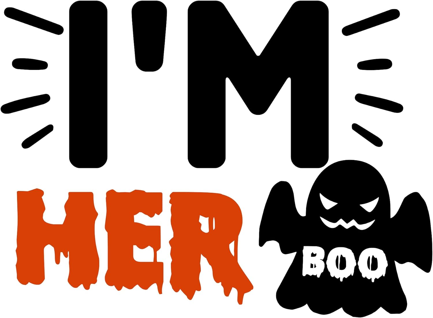 Inspirational Quote I'm Her Boo Motivational Sticker Vinyl Decal Motivation Stickers- 5" Vinyl Sticker Waterproof