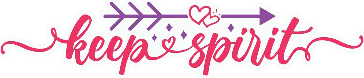 Inspirational Quote Keep Spirit Motivational Sticker Vinyl Decal Motivation Stickers- 5" Vinyl Sticker Waterproof