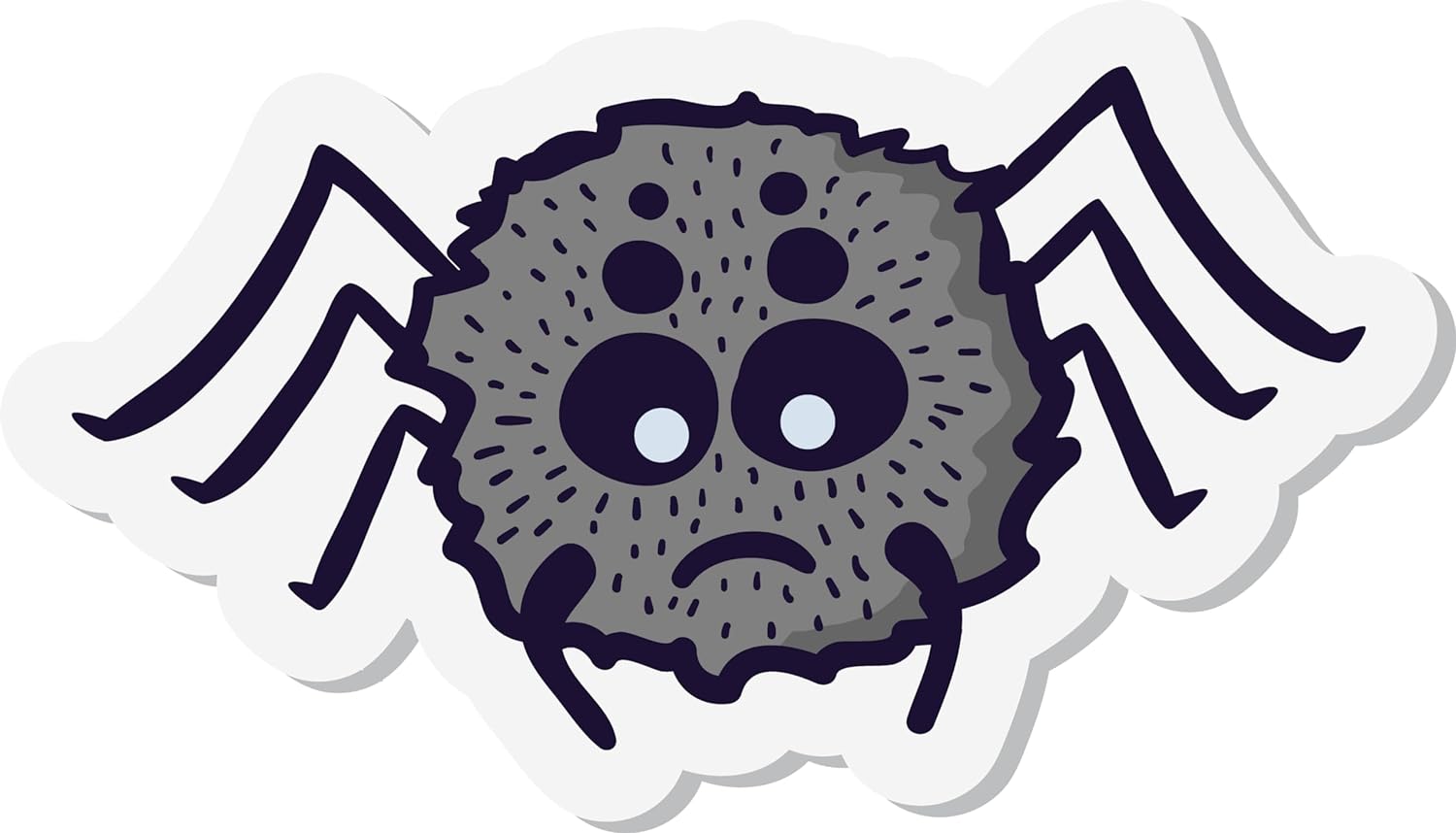 Inspirational Quote Sad Spider Sticker Motivational Sticker Vinyl Decal Motivation Stickers- 5" Vinyl Sticker Waterproof