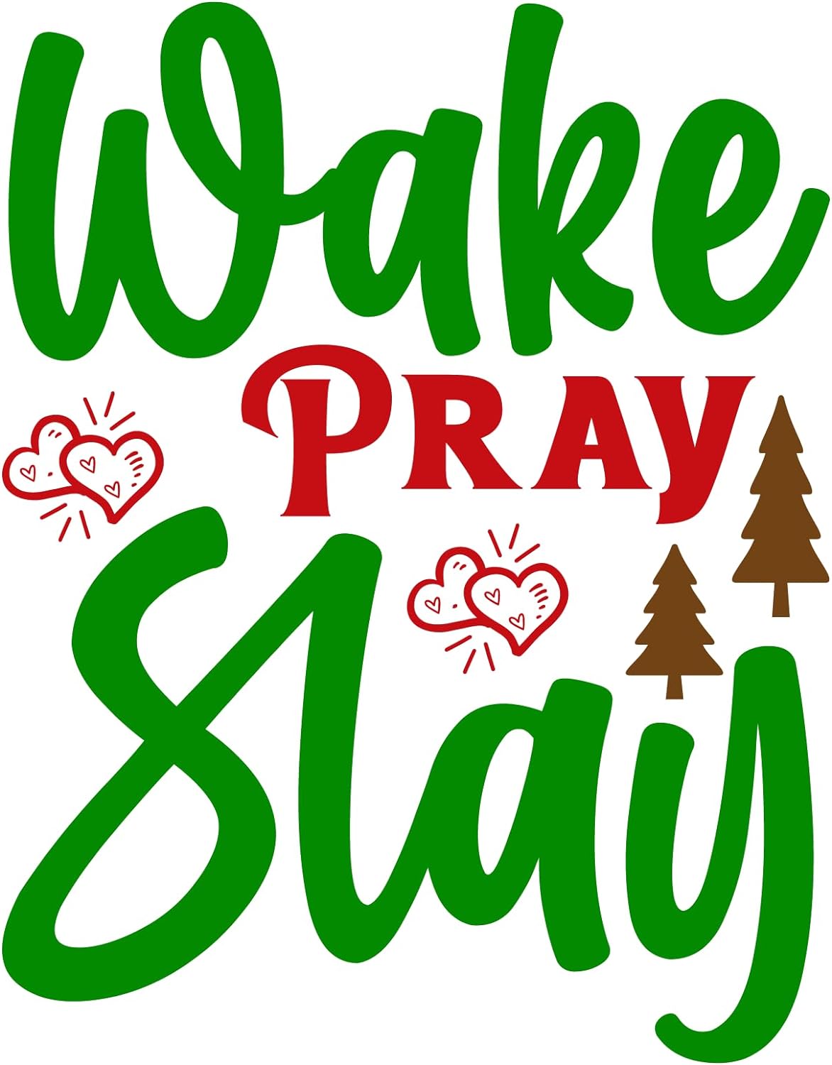 Inspirational Quote "Wake Pray Stay Sticker" Motivational Sticker Vinyl Decal Motivation Stickers- 5" Vinyl Sticker Waterproof