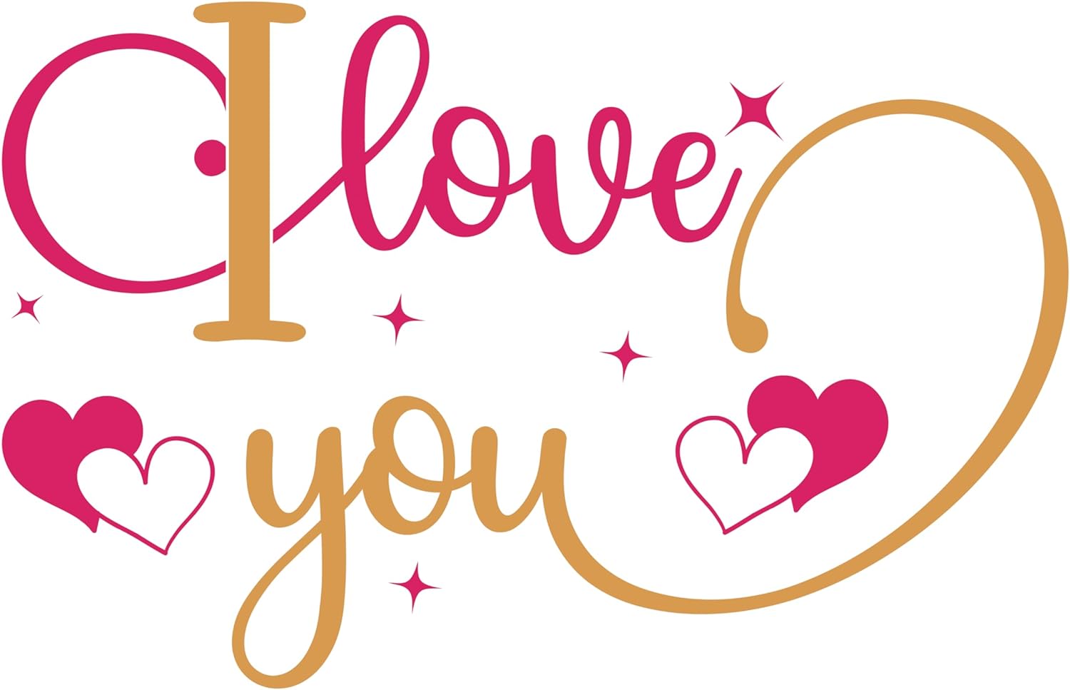 Inspirational Quote I Love You Motivational Sticker Vinyl Decal Motivation Stickers- 5" Vinyl Sticker Waterproof