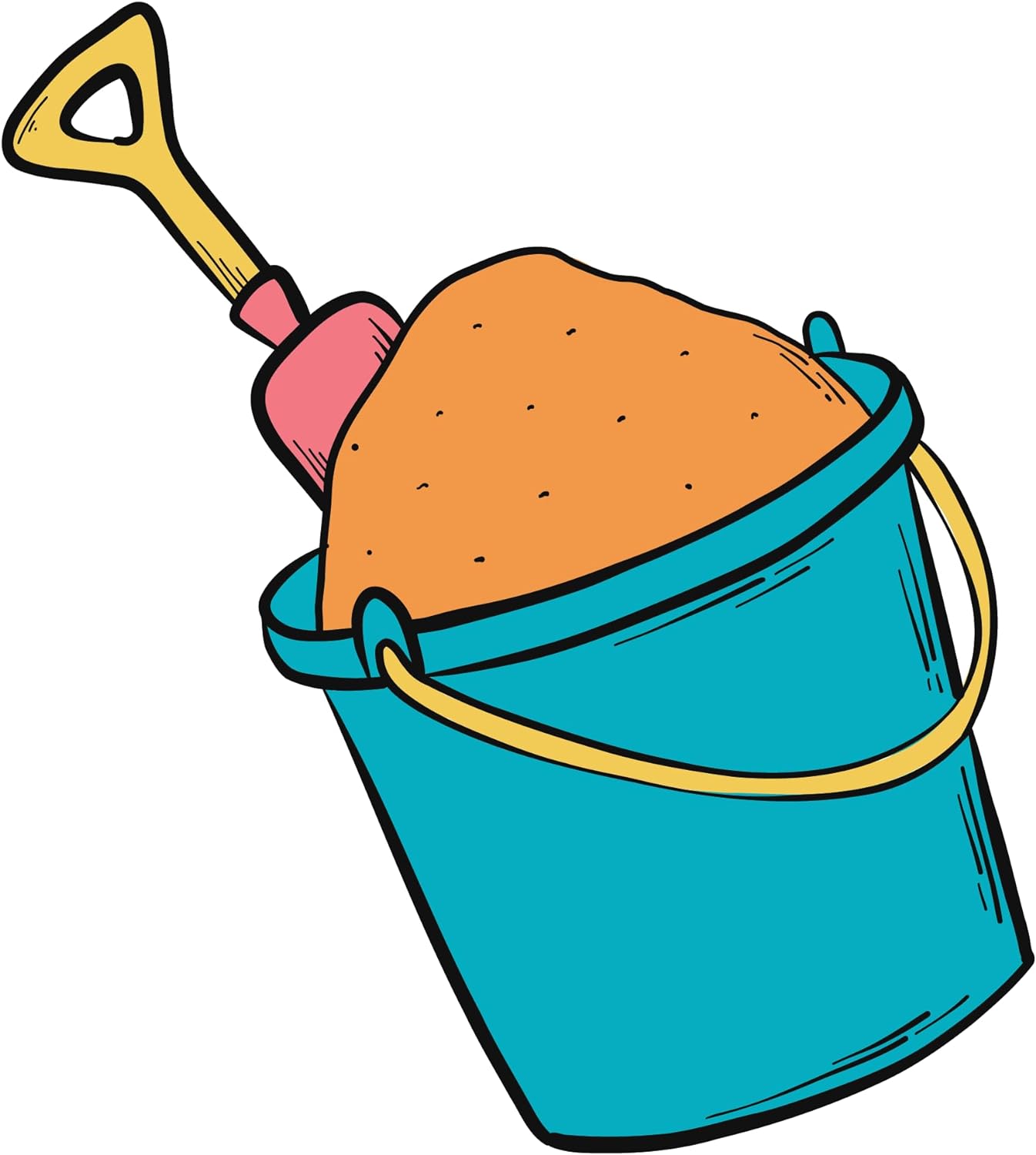 Inspirational Quote "Sand Bucket" Motivational Sticker Vinyl Decal Motivation Stickers- 5" Vinyl Sticker Waterproof