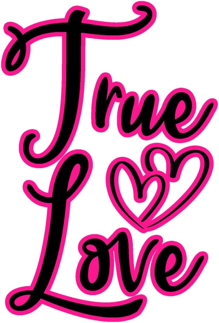 Inspirational Quote True Love Motivational Sticker Vinyl Decal Motivation Stickers- 5" Vinyl Sticker Waterproof