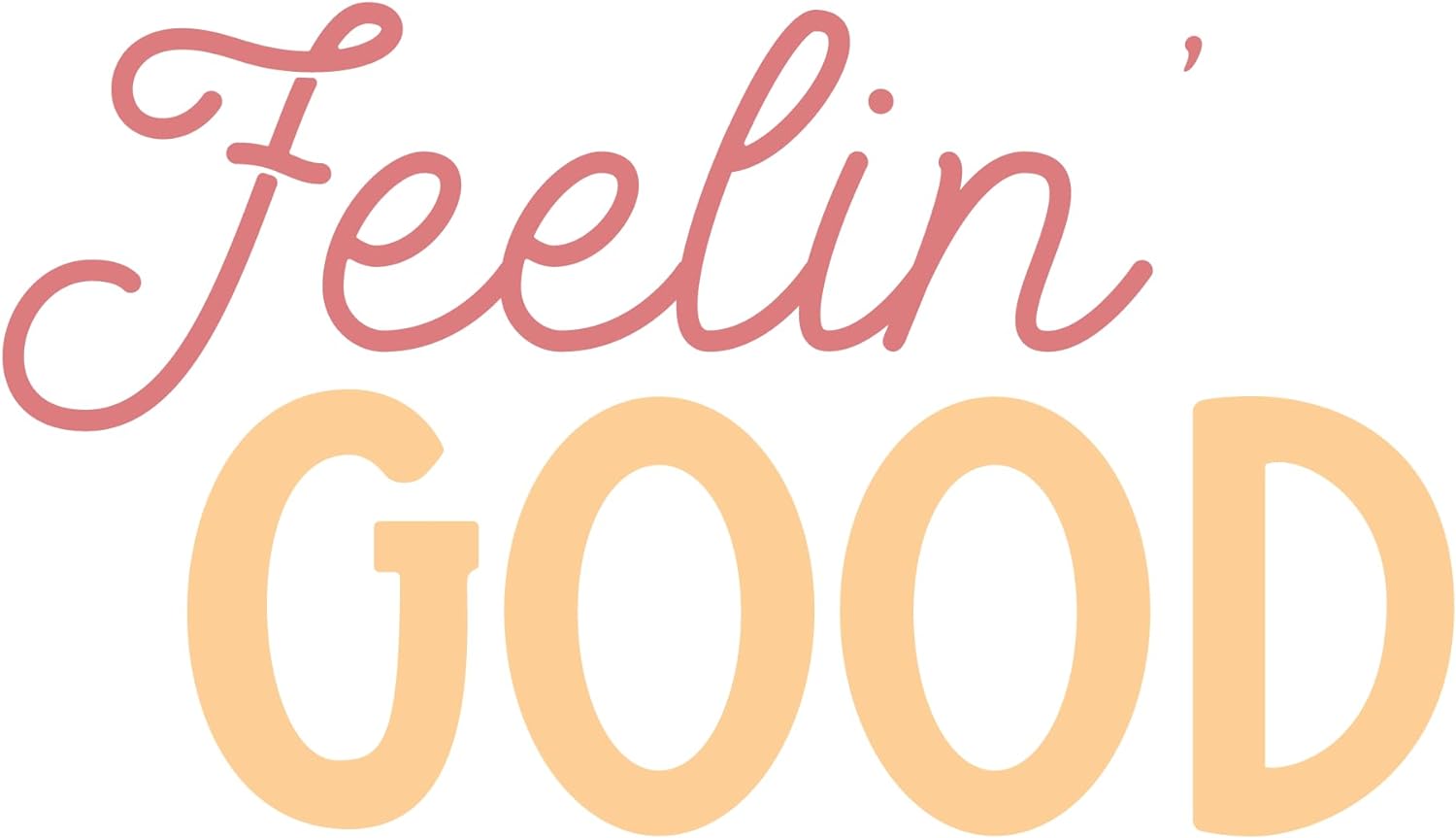 Inspirational Quote "Feel in Good" Motivational Sticker Vinyl Decal Motivation Stickers- 5" Vinyl Sticker Waterproof