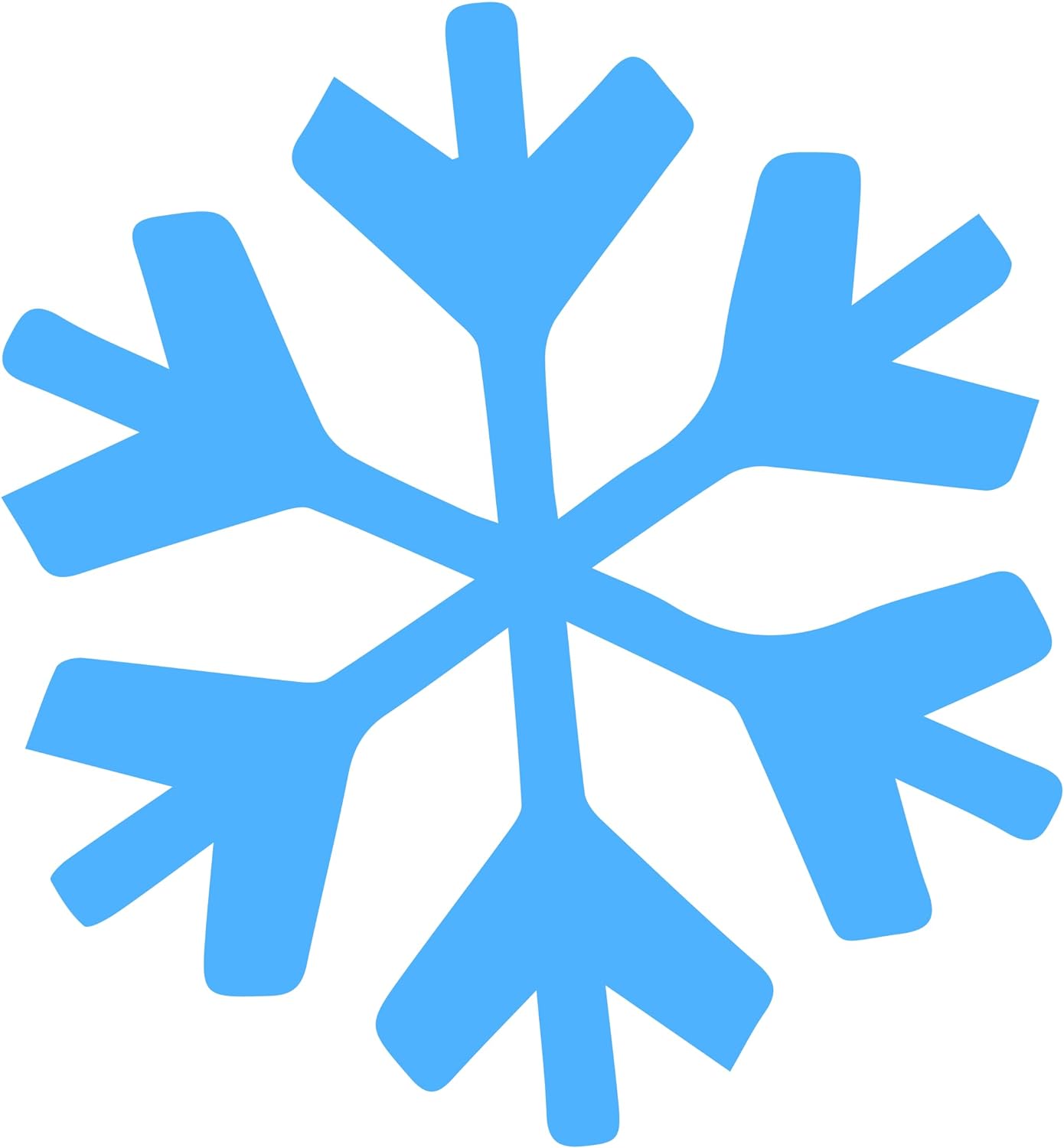 Inspirational Quote Blue Snowflakes Motivational Sticker Vinyl Decal Motivation Stickers- 5" Vinyl Sticker Waterproof