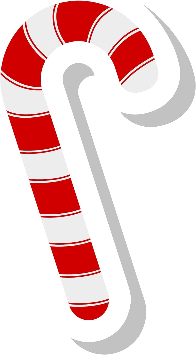 Inspirational Quote Christmas Candy Cane in Red Motivational Sticker Vinyl Decal Motivation Stickers- 5" Vinyl Sticker Waterproof