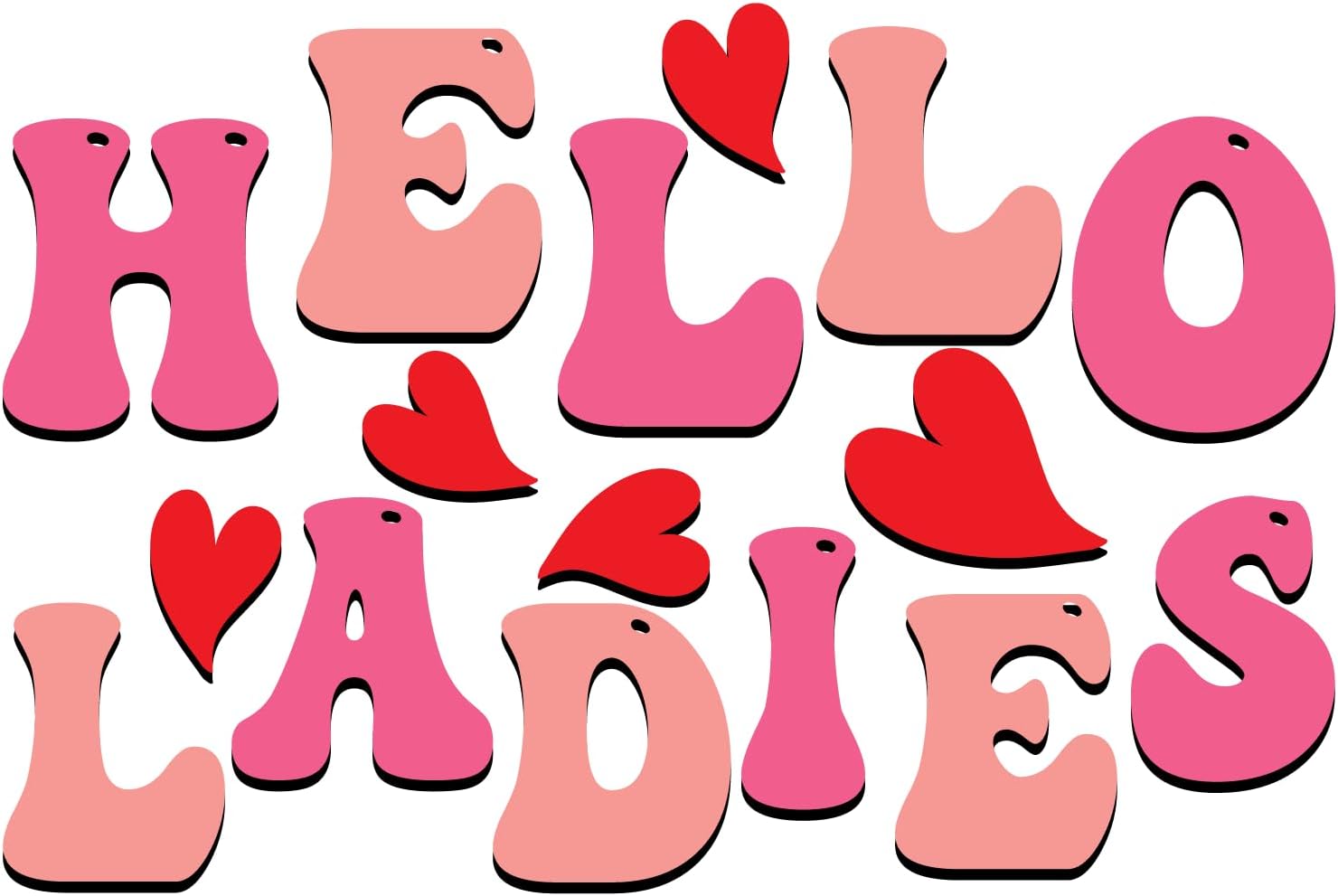 Inspirational Quote Hello Ladies Motivational Sticker Vinyl Decal Motivation Stickers- 5" Vinyl Sticker Waterproof