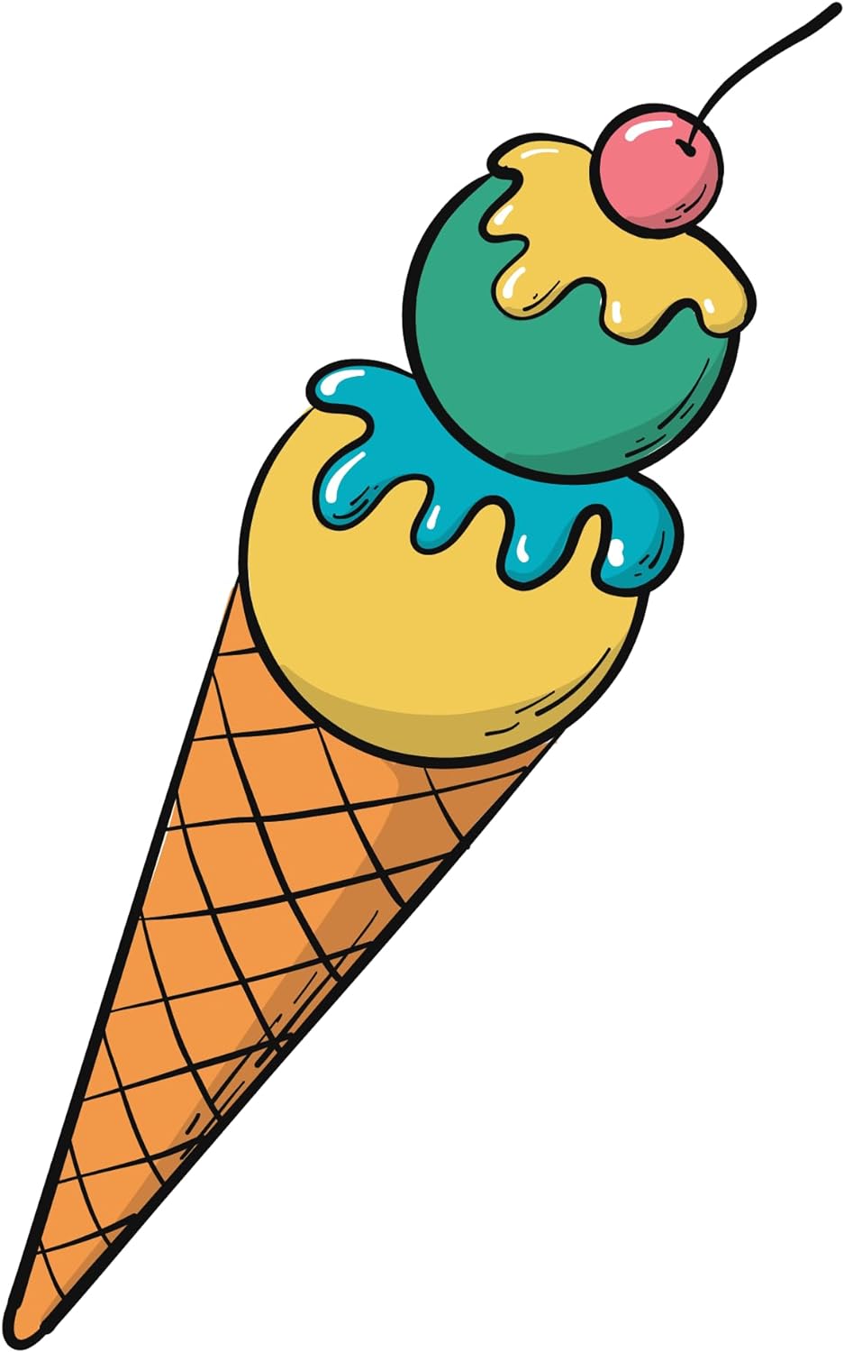 Inspirational Quote "Cone Icecream" Motivational Sticker Vinyl Decal Motivation Stickers- 5" Vinyl Sticker Waterproof