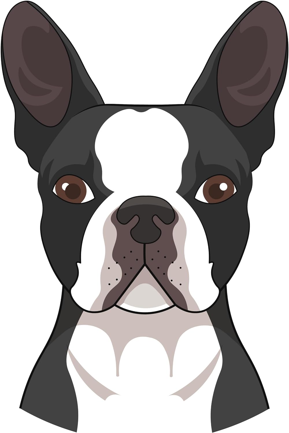Inspirational Quote "Dog with White & Black Color" Motivational Sticker Vinyl Decal Motivation Stickers- 5" Vinyl Sticker Waterproof
