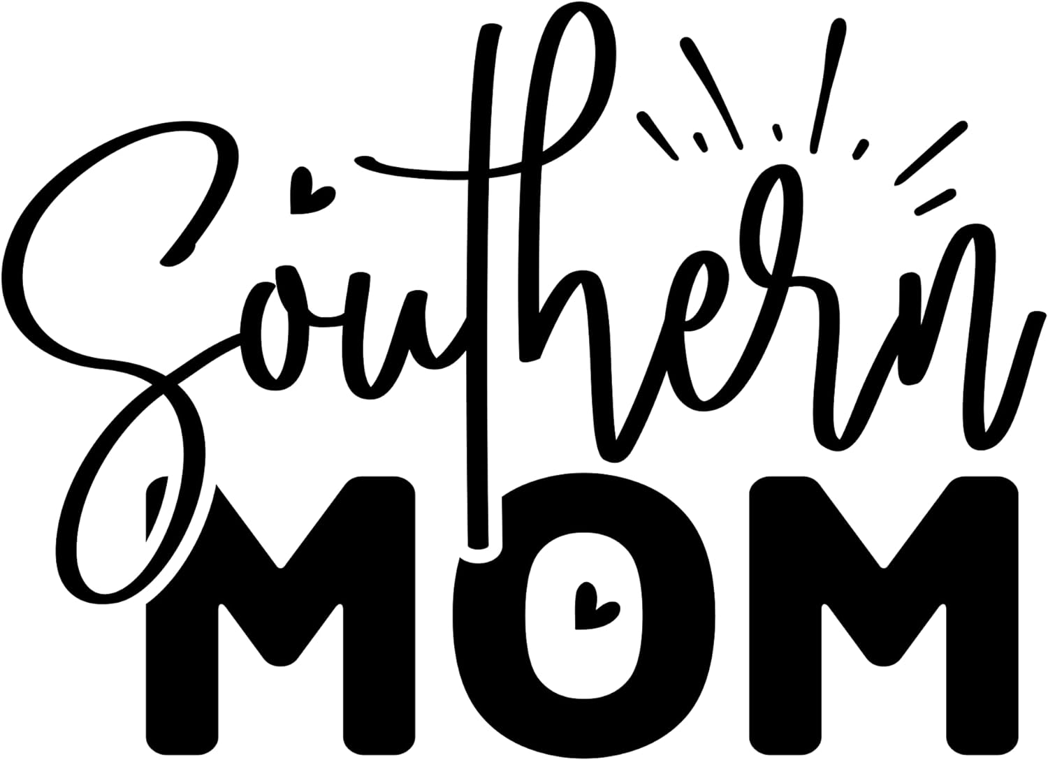 Inspirational Quote "Southern Mom" Motivational Sticker Vinyl Decal Motivation Stickers- 5" Vinyl Sticker Waterproof
